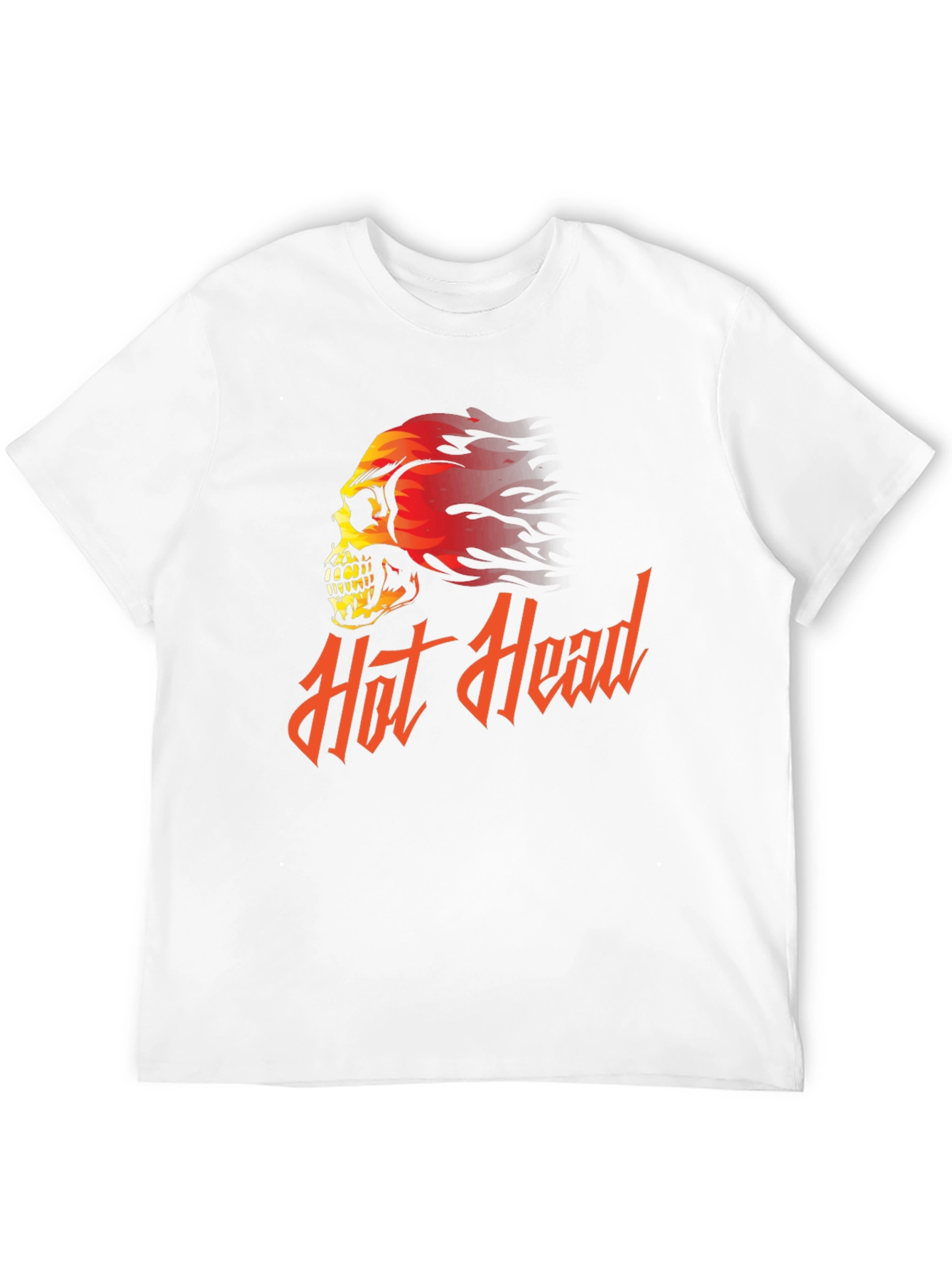Hot Head Skull Graphic Tee - Black T-Shirt