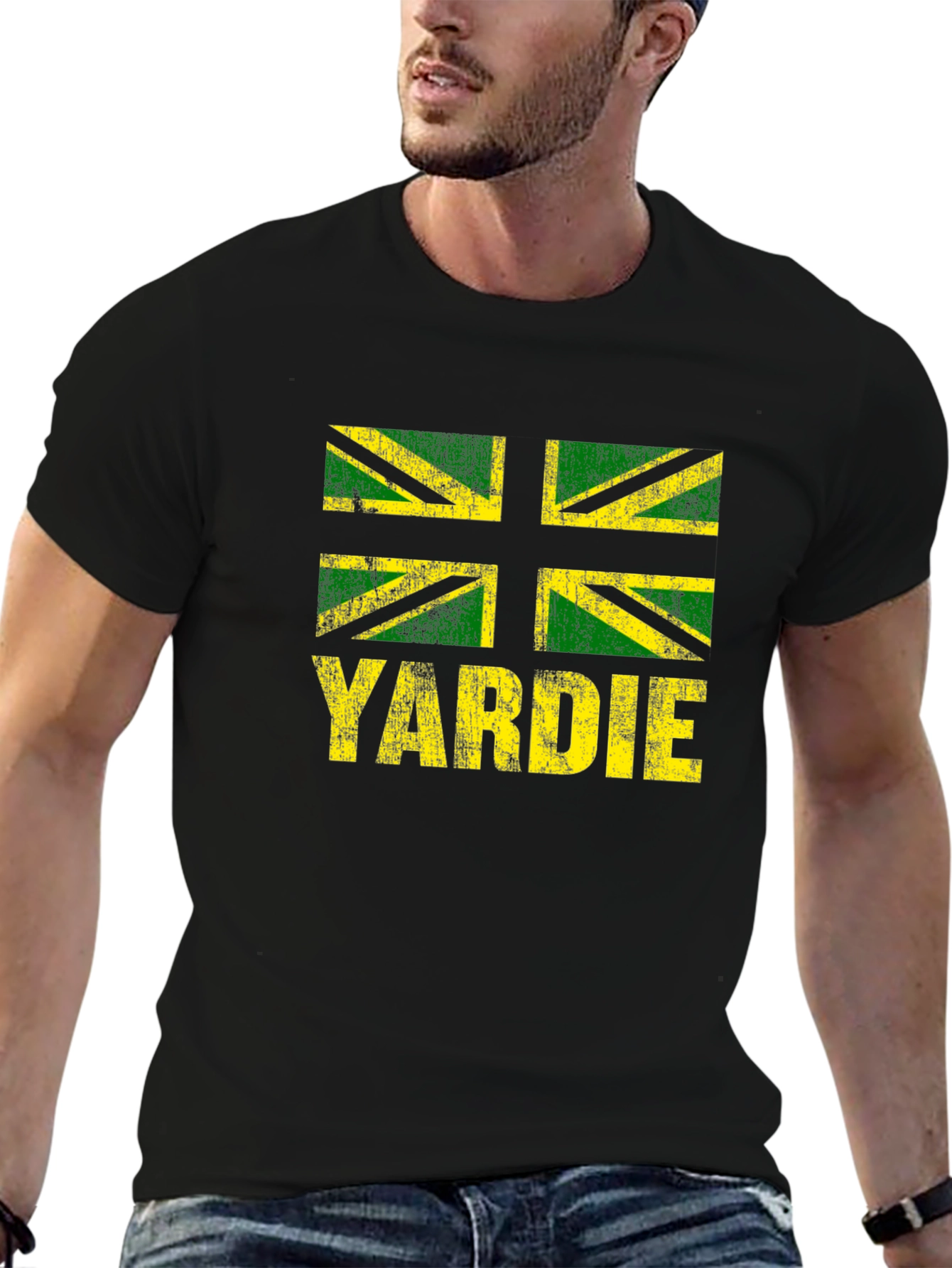 Yardie Jamaican Flag Graphic T-Shirt