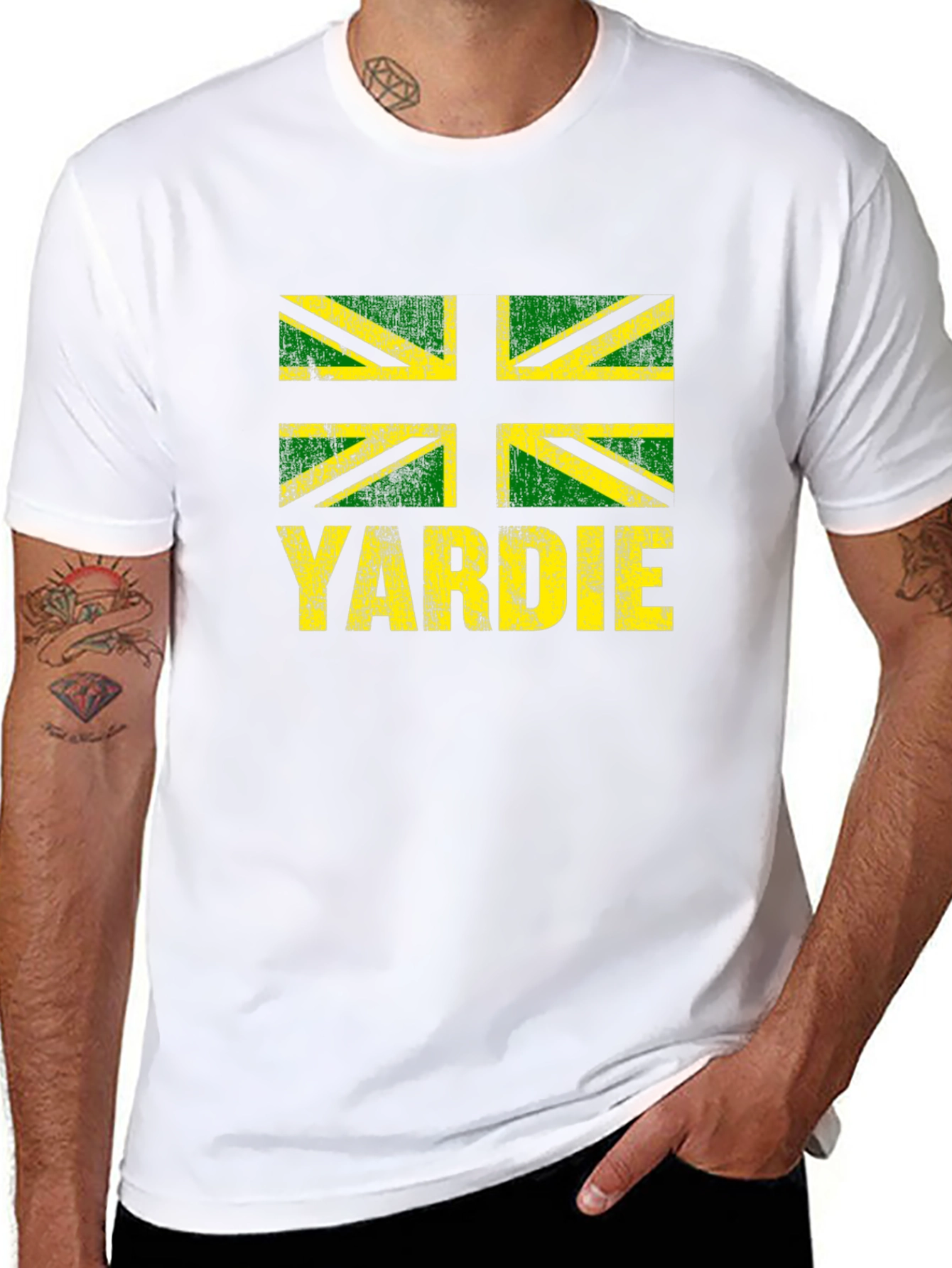 Yardie Jamaican Flag Graphic T-Shirt