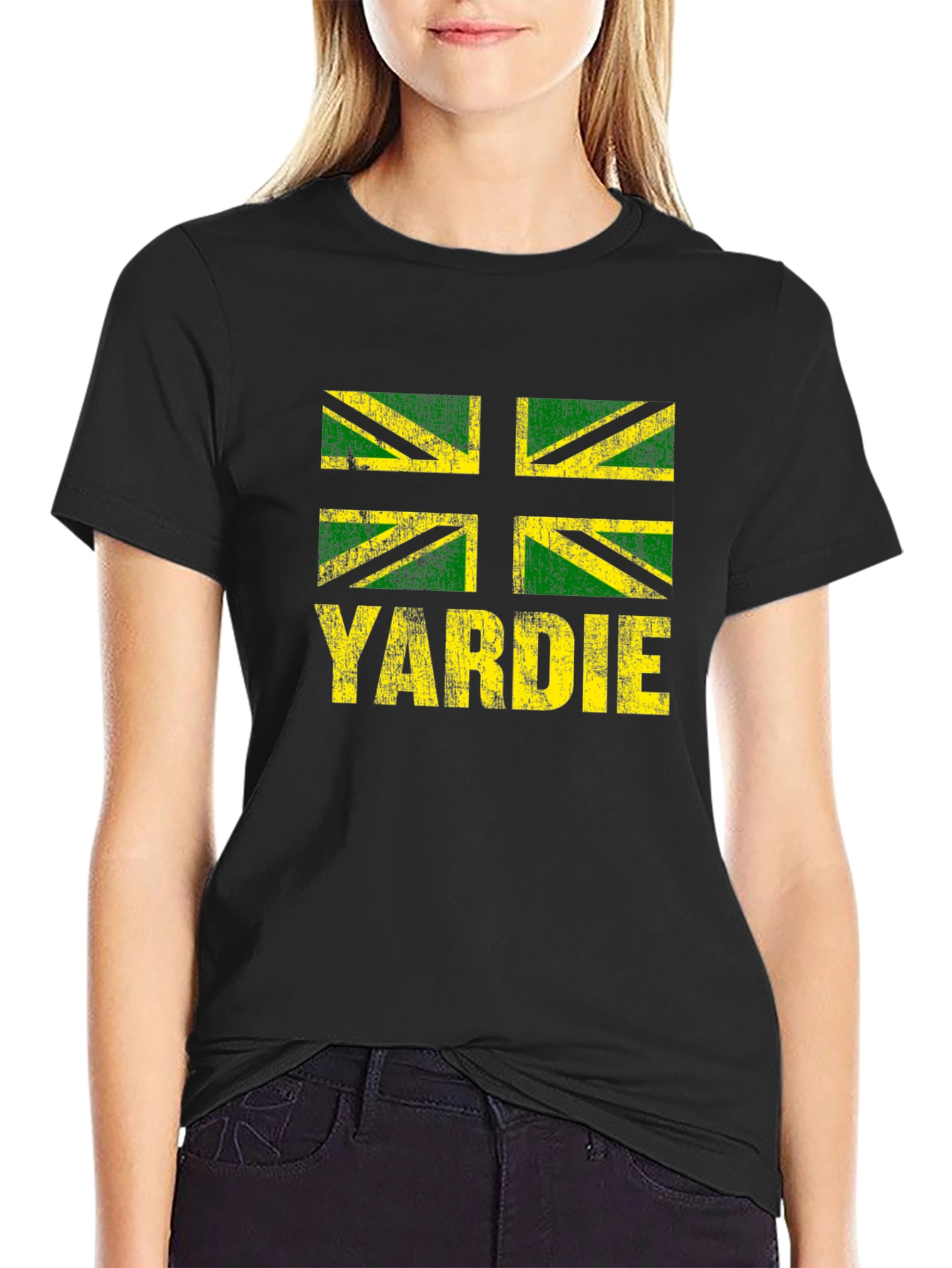 Yardie Jamaican Flag Graphic T-Shirt