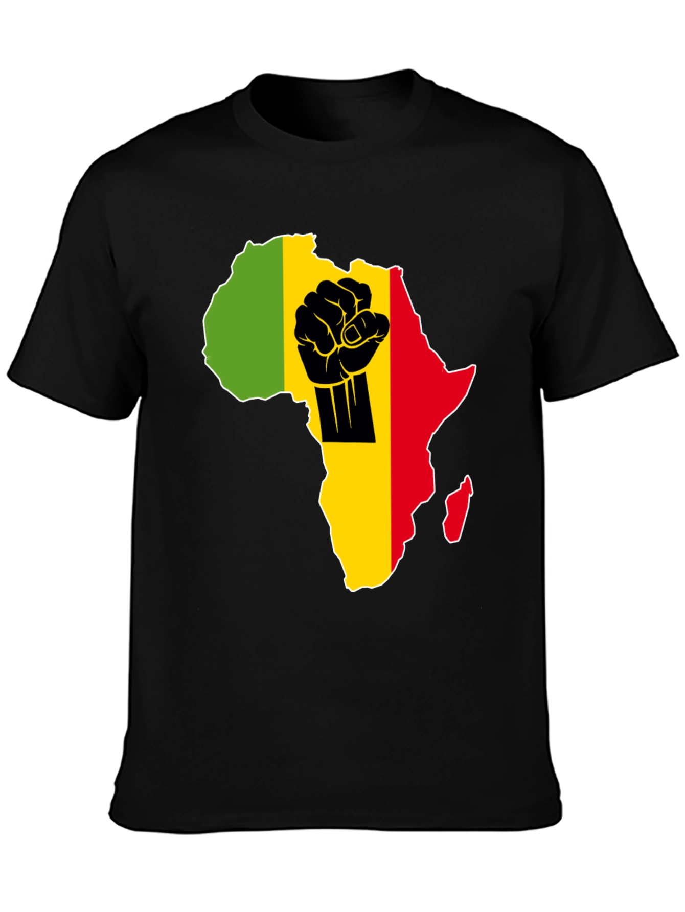Africa Fist Power T-Shirt - Black Pride