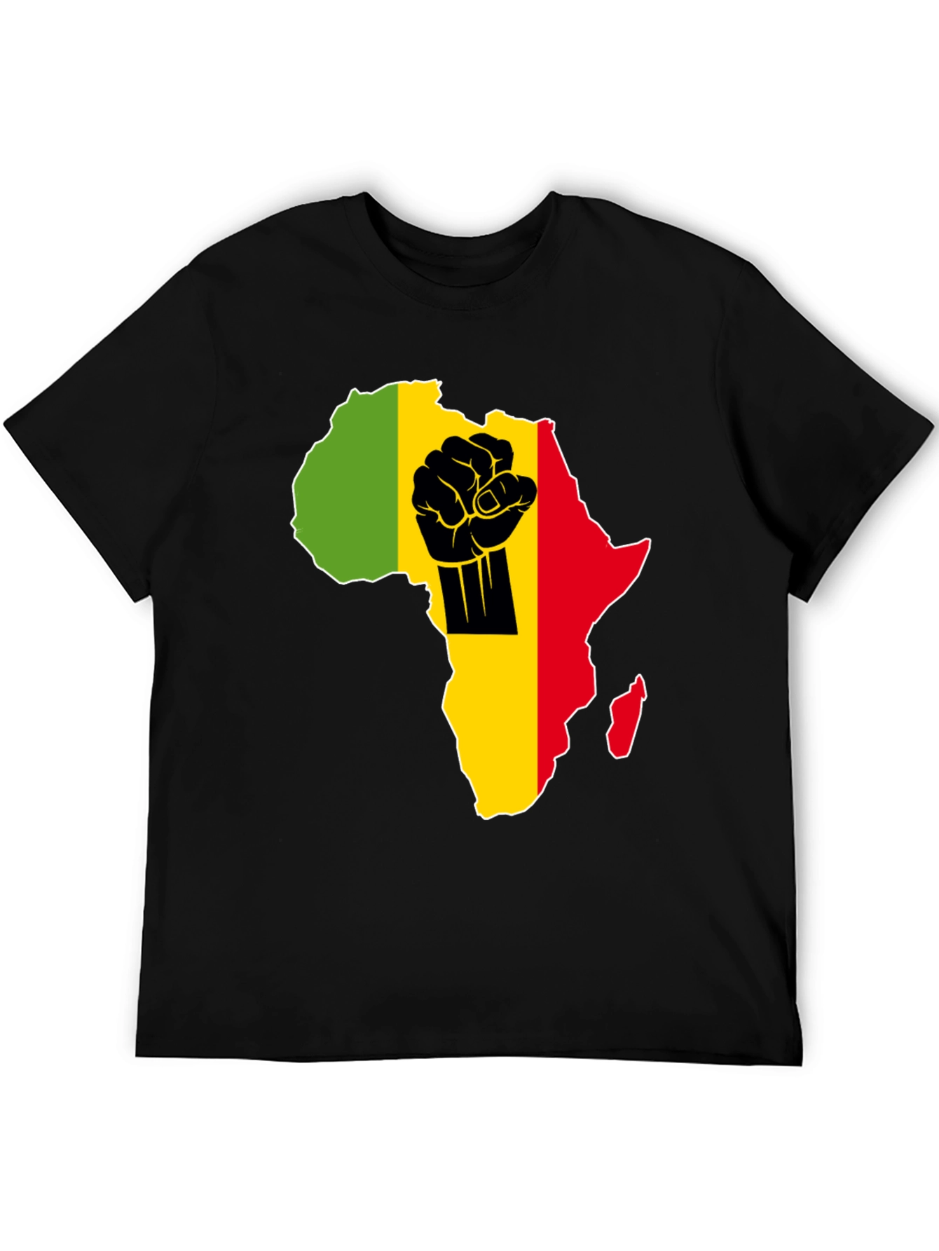 Africa Fist Power T-Shirt - Black Pride
