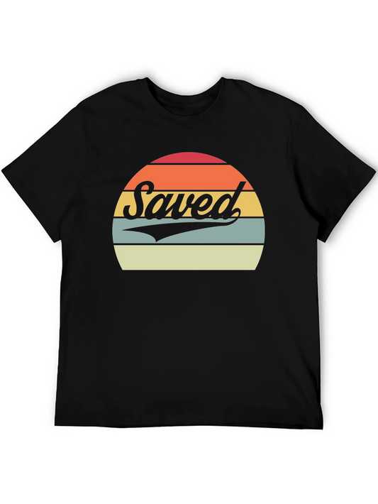 Saved Retro Sunset Graphic T-Shirt