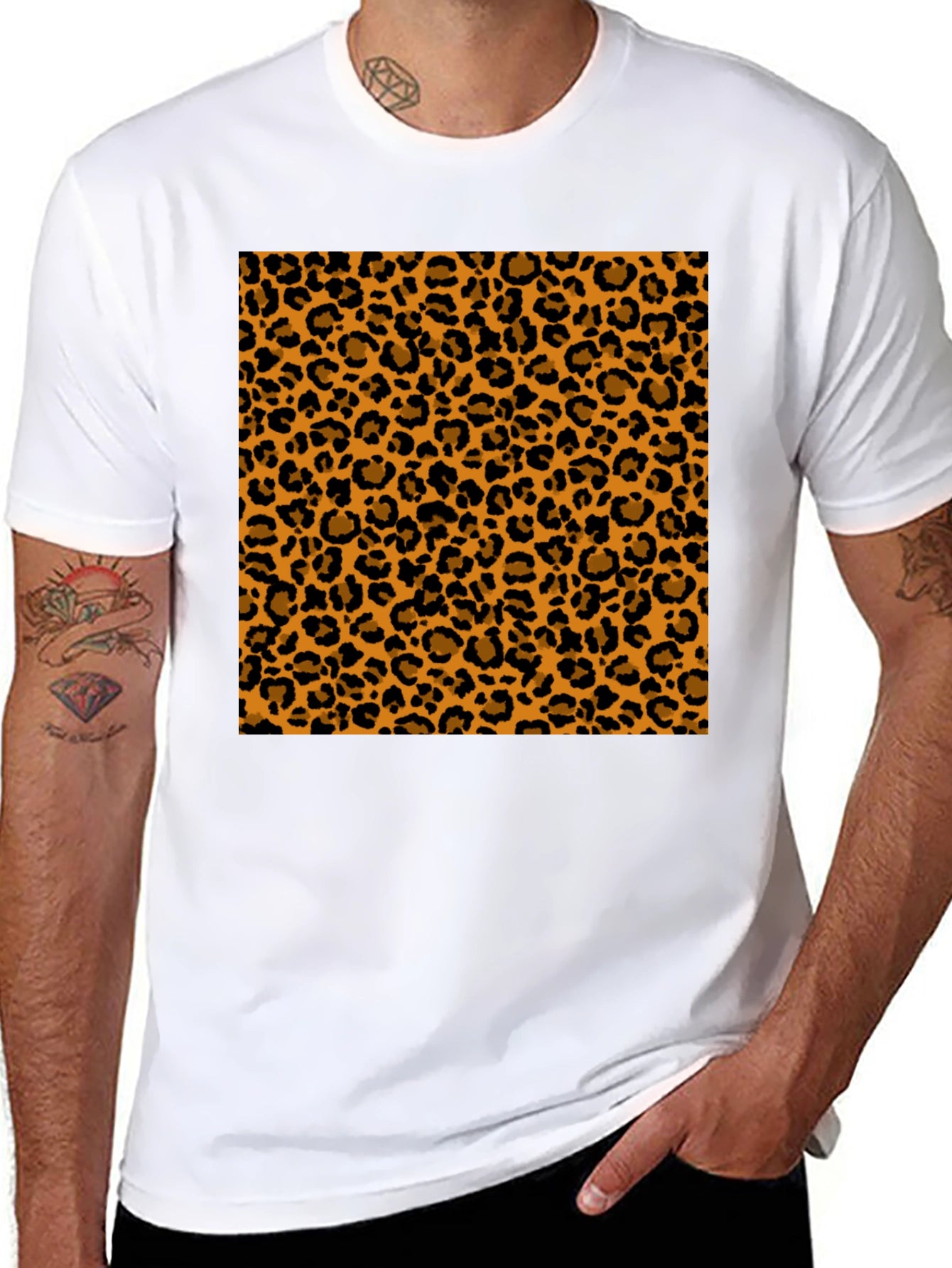 Leopard Print T-Shirt - Bold Animal Pattern Tee