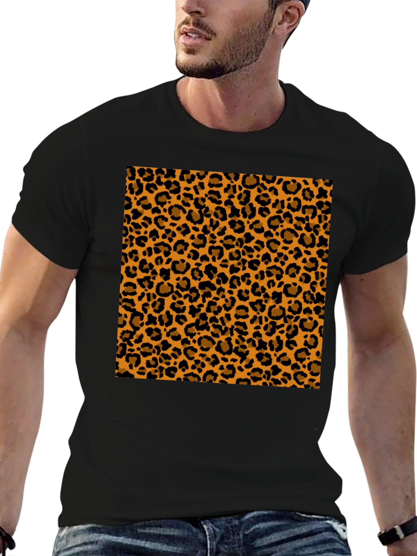 Leopard Print T-Shirt - Bold Animal Pattern Tee