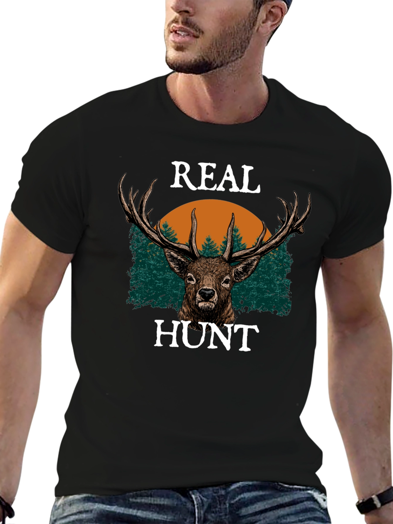Real Hunt Deer Graphic Tee
