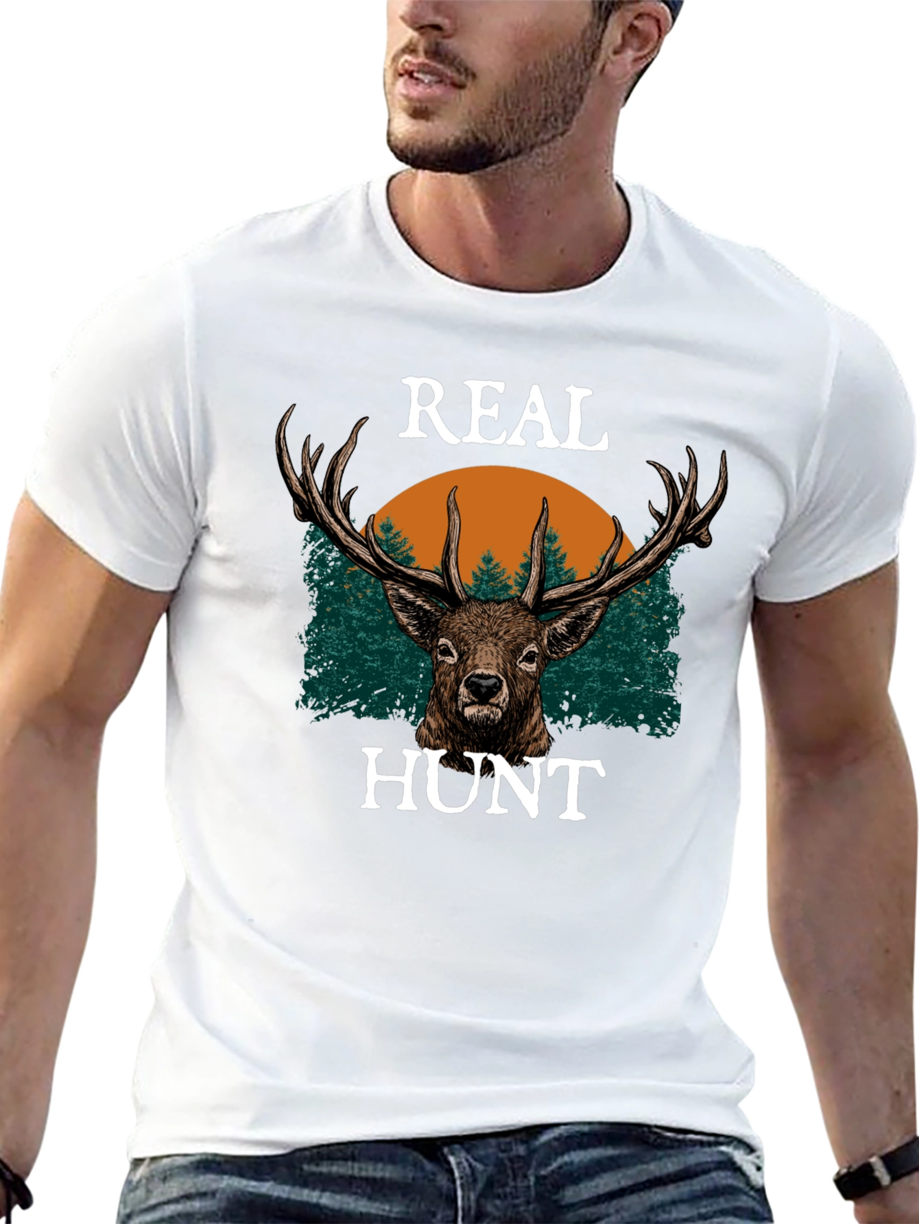 Real Hunt Deer Graphic Tee