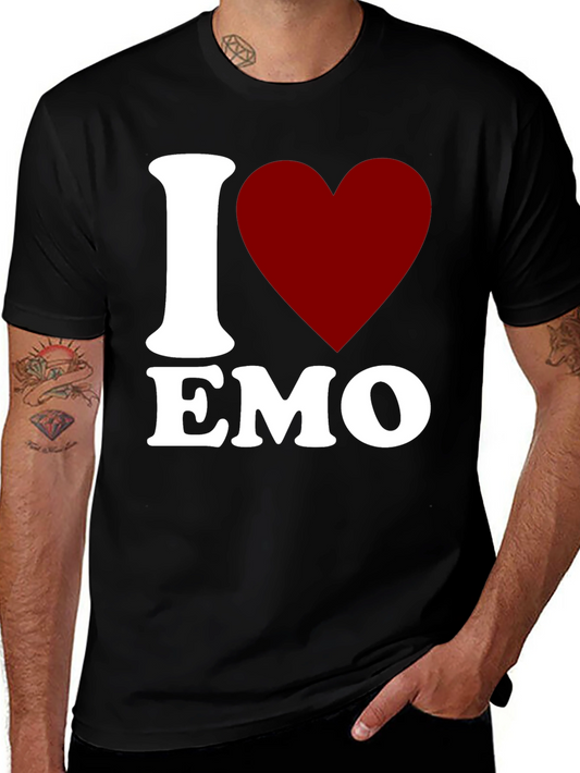 I Heart Emo Tee - Classic Black T-Shirt