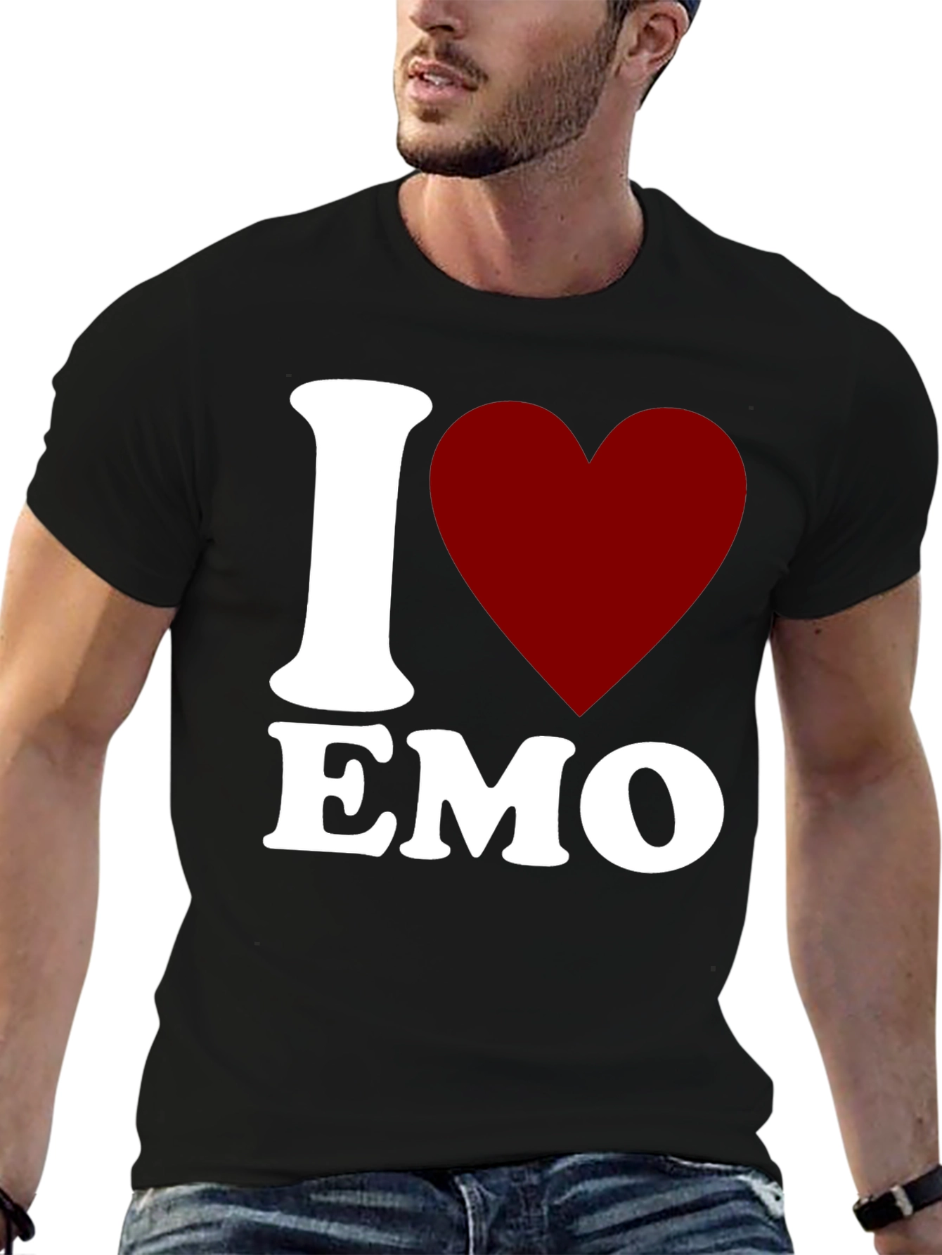 I Heart Emo Tee - Classic Black T-Shirt