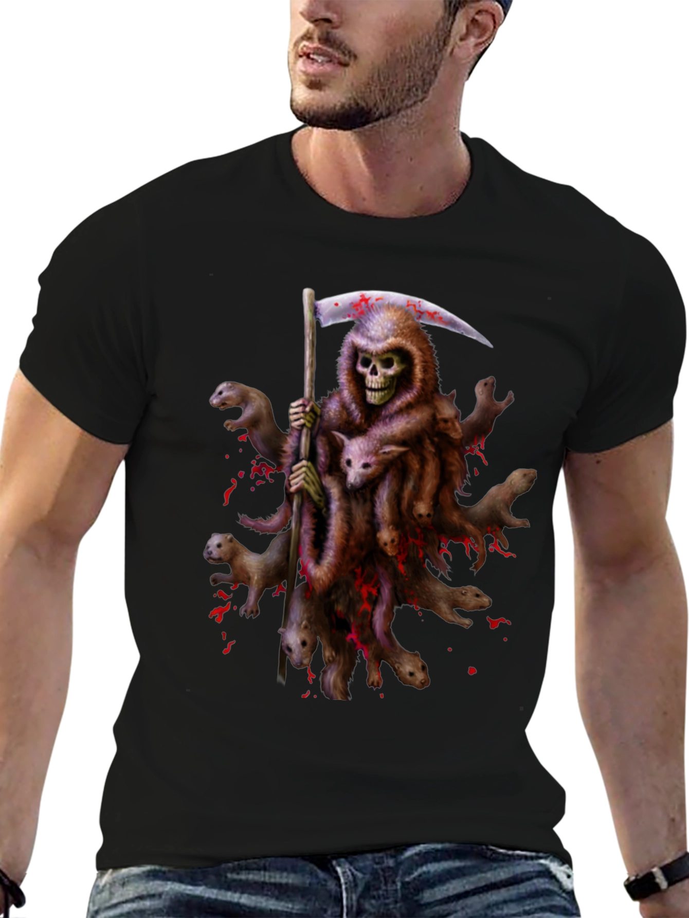 Grim Reaper Ferret T-Shirt