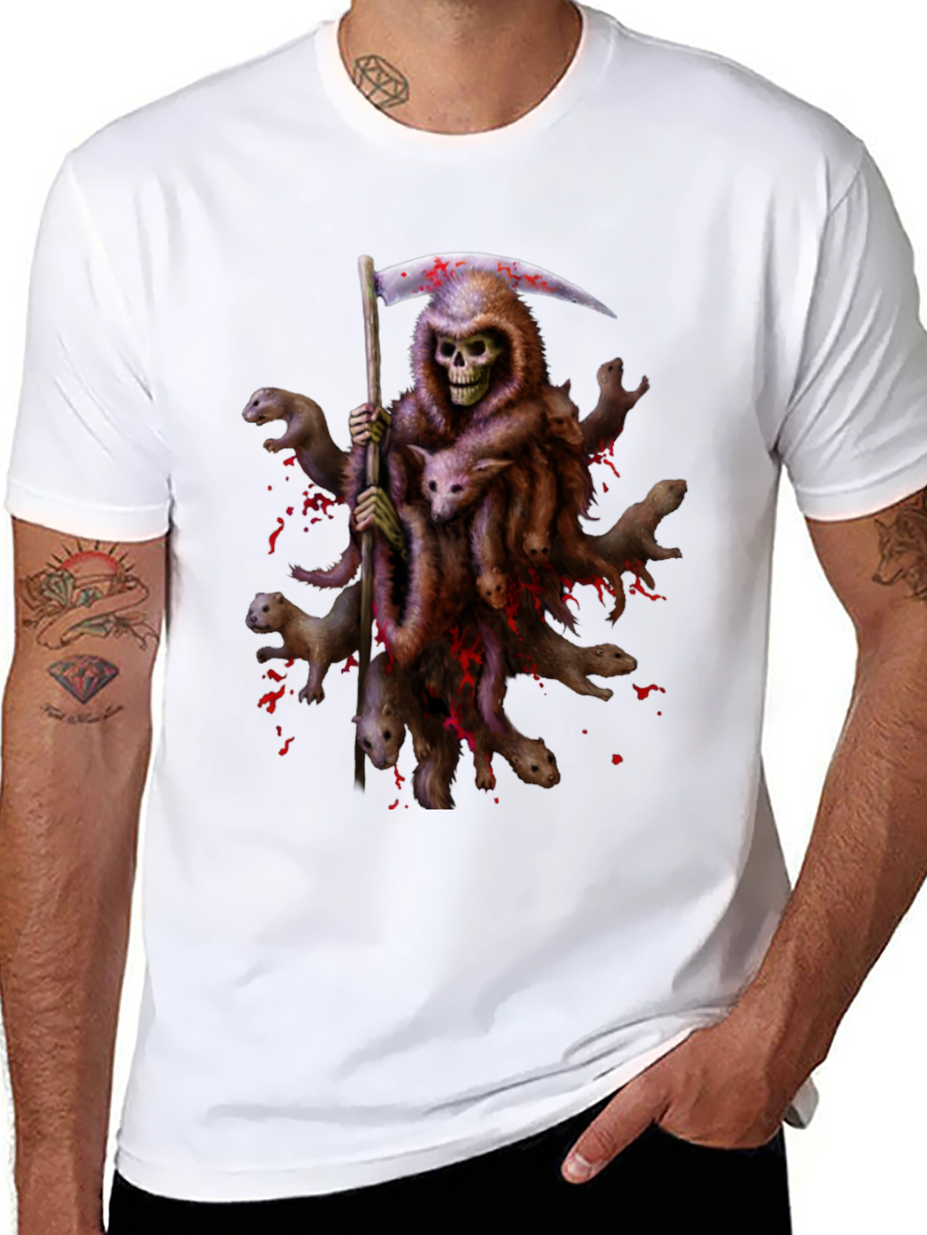 Grim Reaper Ferret T-Shirt