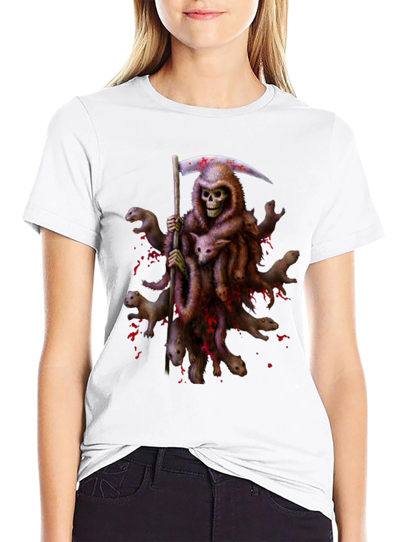 Grim Reaper Ferret T-Shirt
