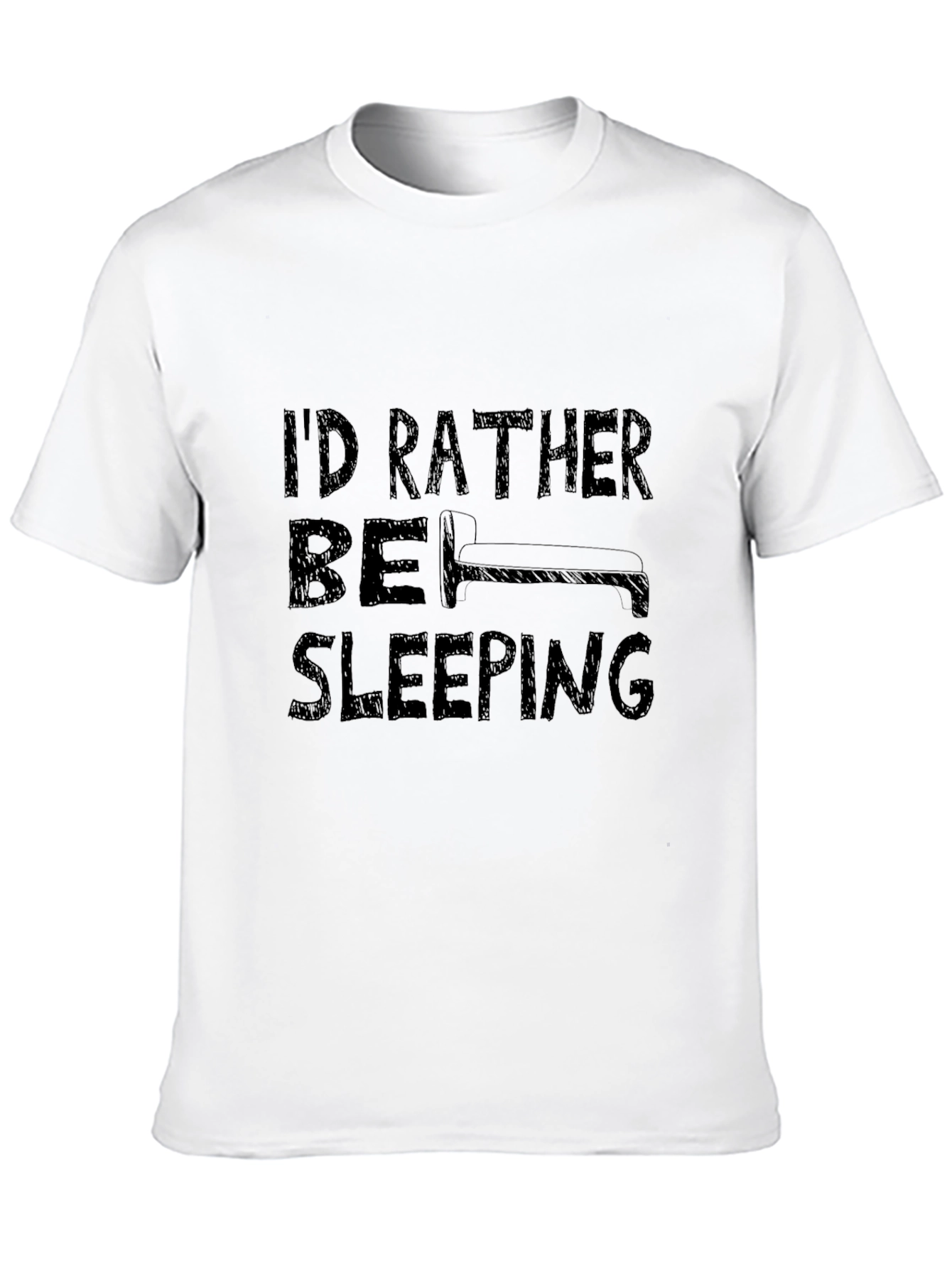 Id Rather Be Sleeping T-Shirt Funny Slogan