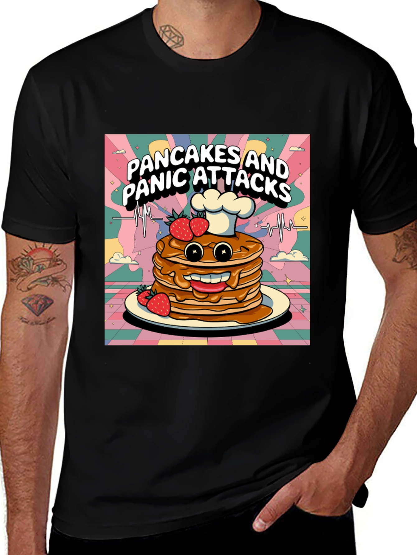 Pancakes & Panic Attacks Graphic Tee