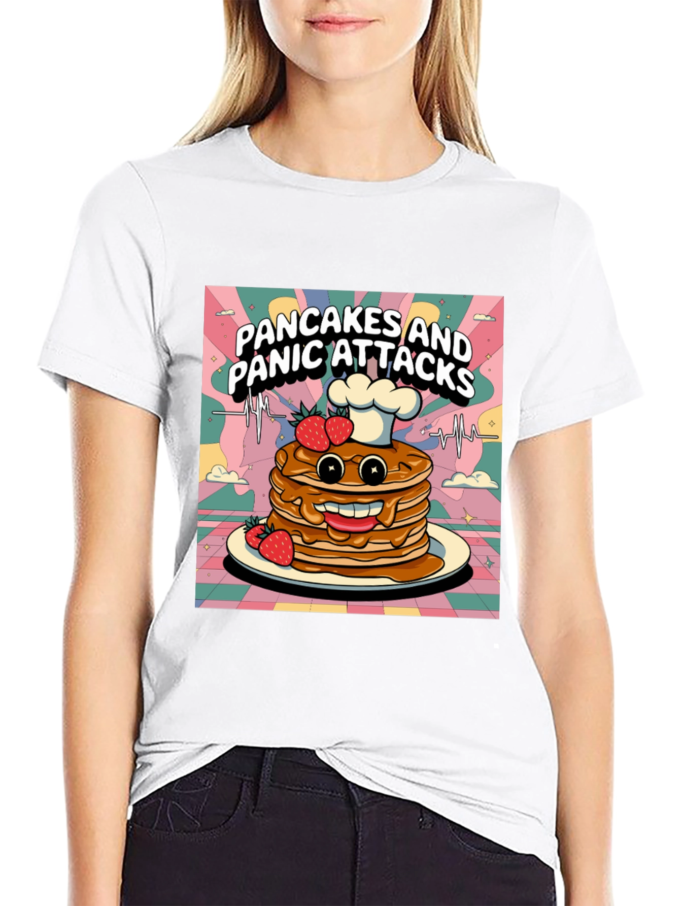 Pancakes & Panic Attacks Graphic Tee