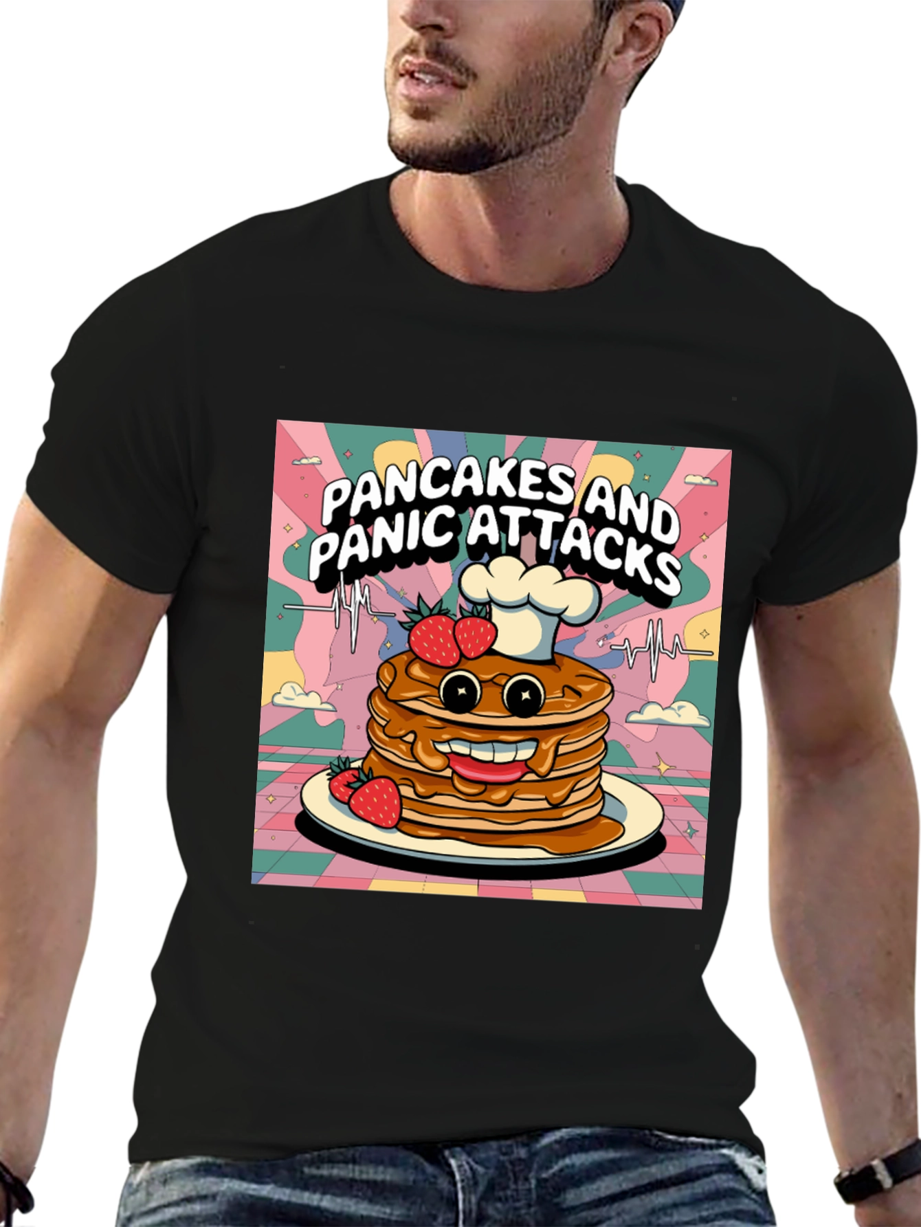 Pancakes & Panic Attacks Graphic Tee