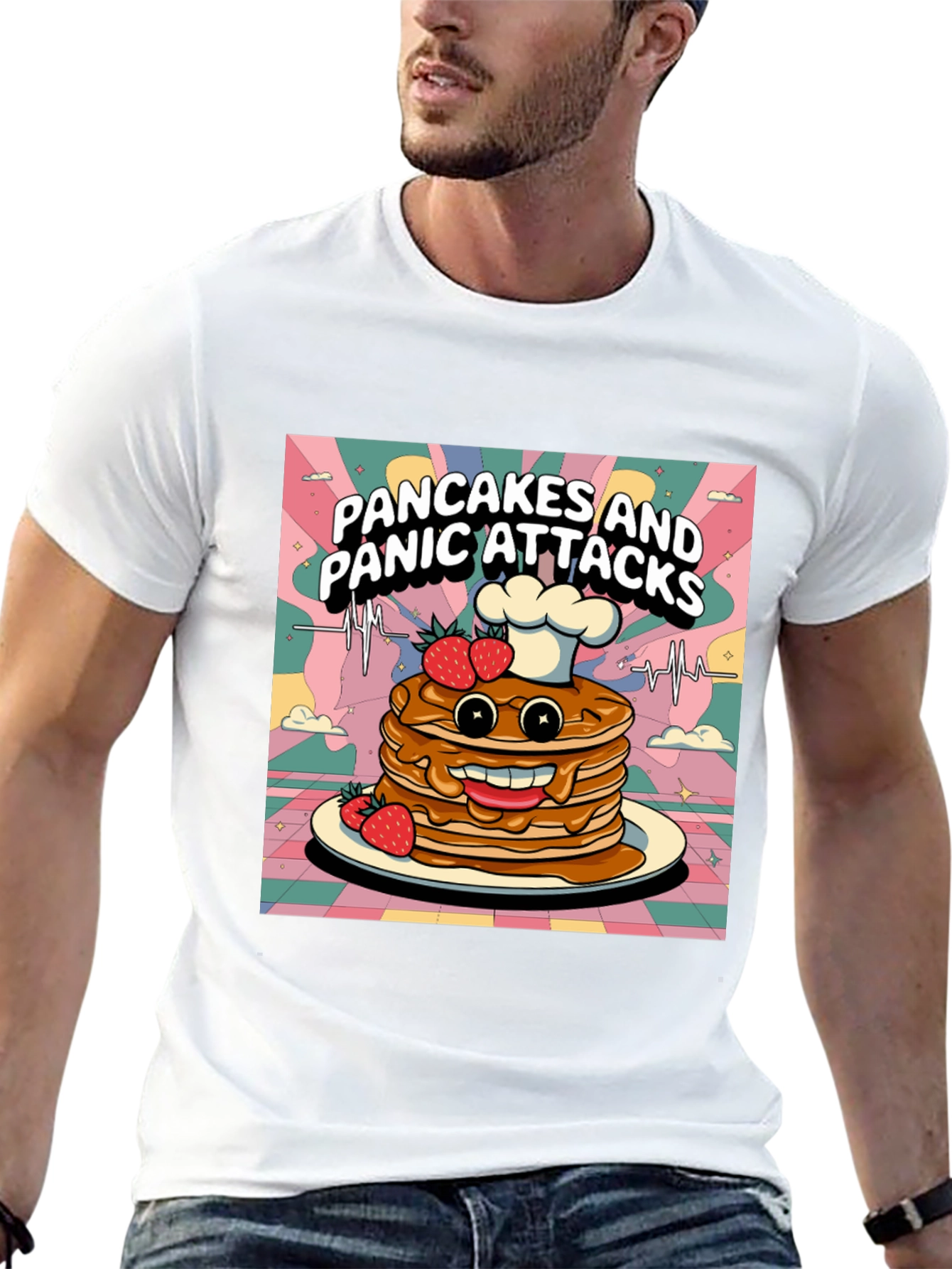 Pancakes & Panic Attacks Graphic Tee