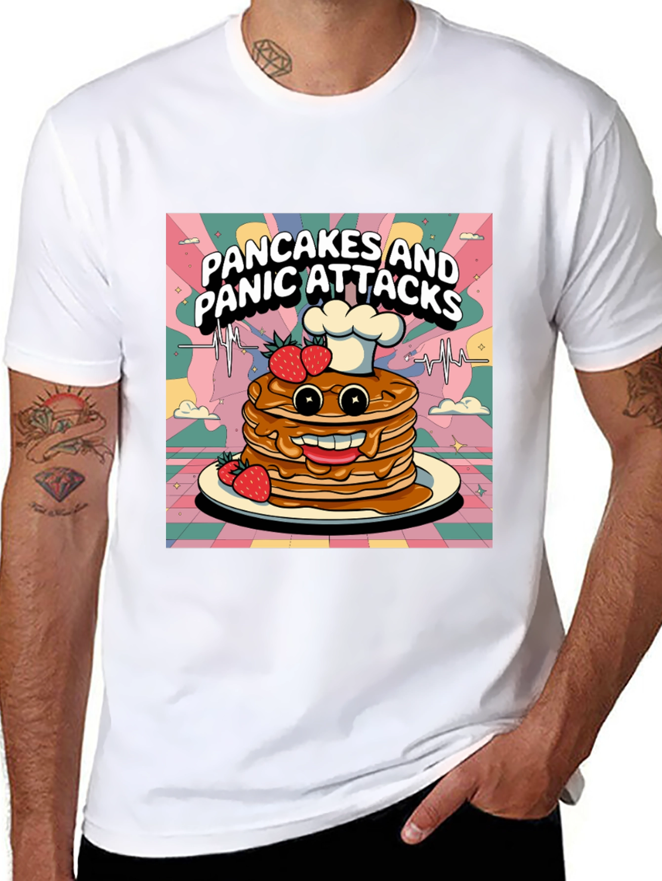 Pancakes & Panic Attacks Graphic Tee