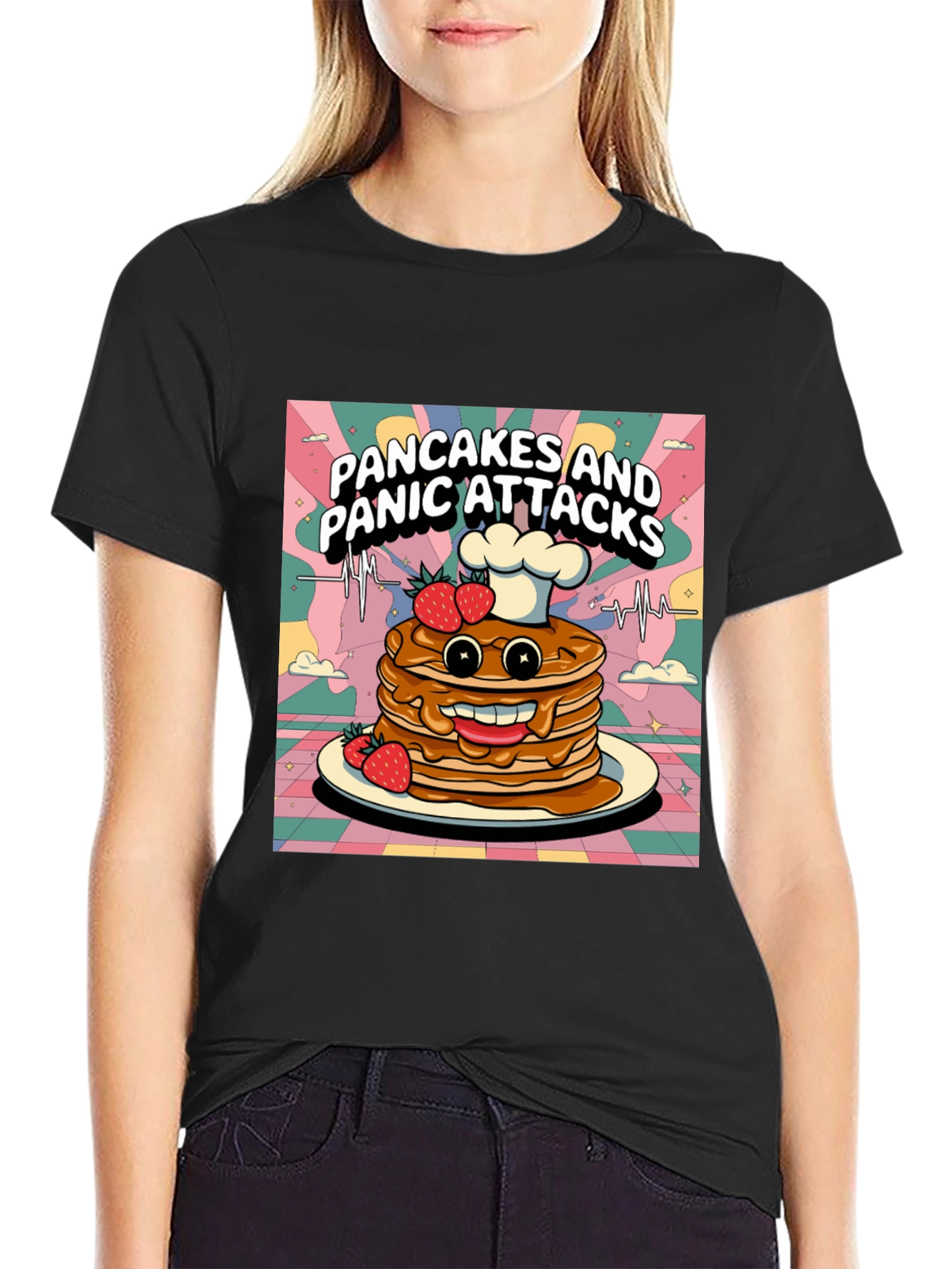 Pancakes & Panic Attacks Graphic Tee