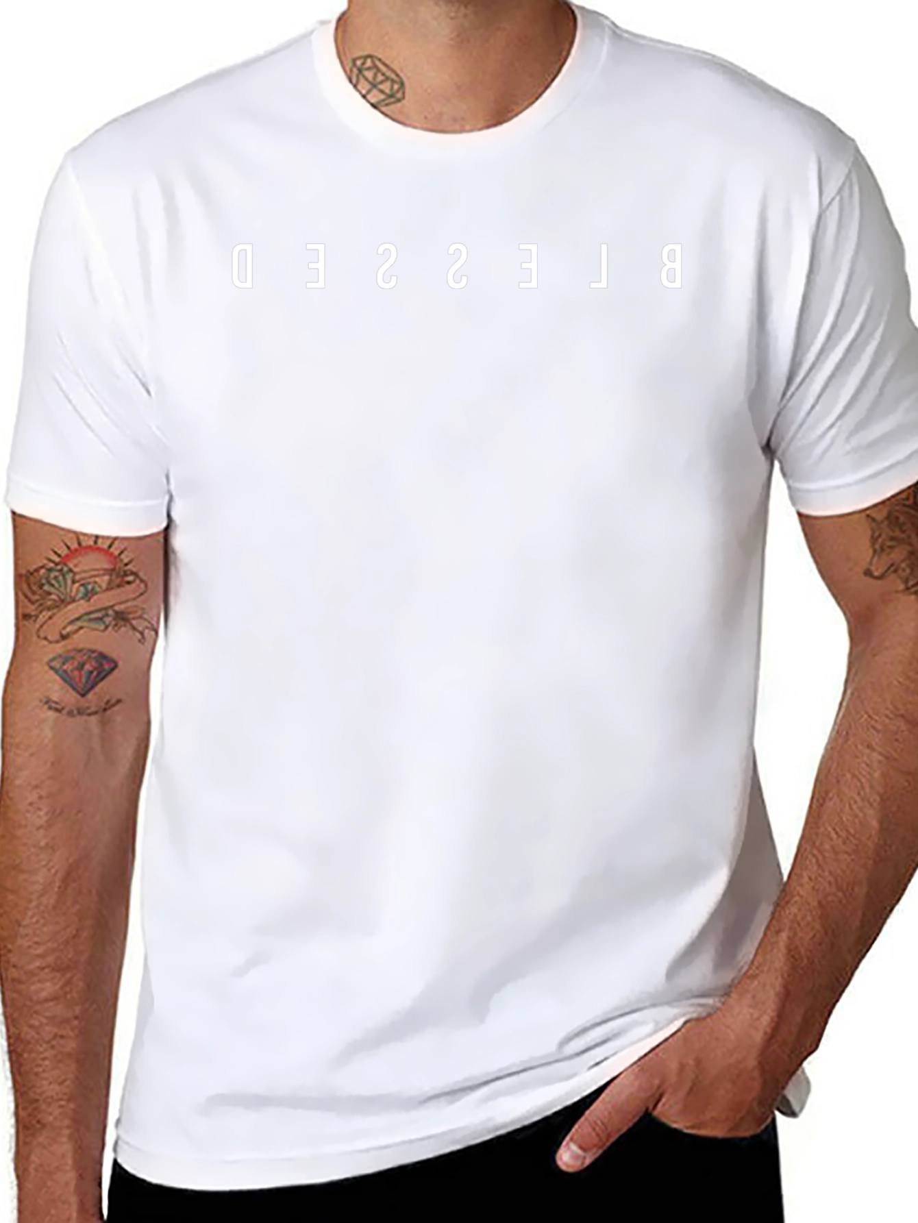 Blessed Graphic Tee - Stylish Black Cotton T-Shirt