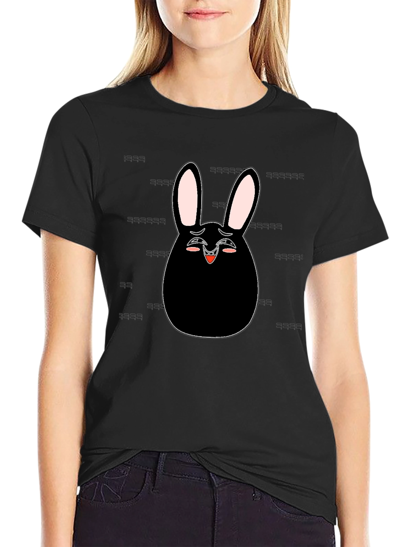 Funny Bunny Graphic Tee - Laughing Rabbit T-Shirt