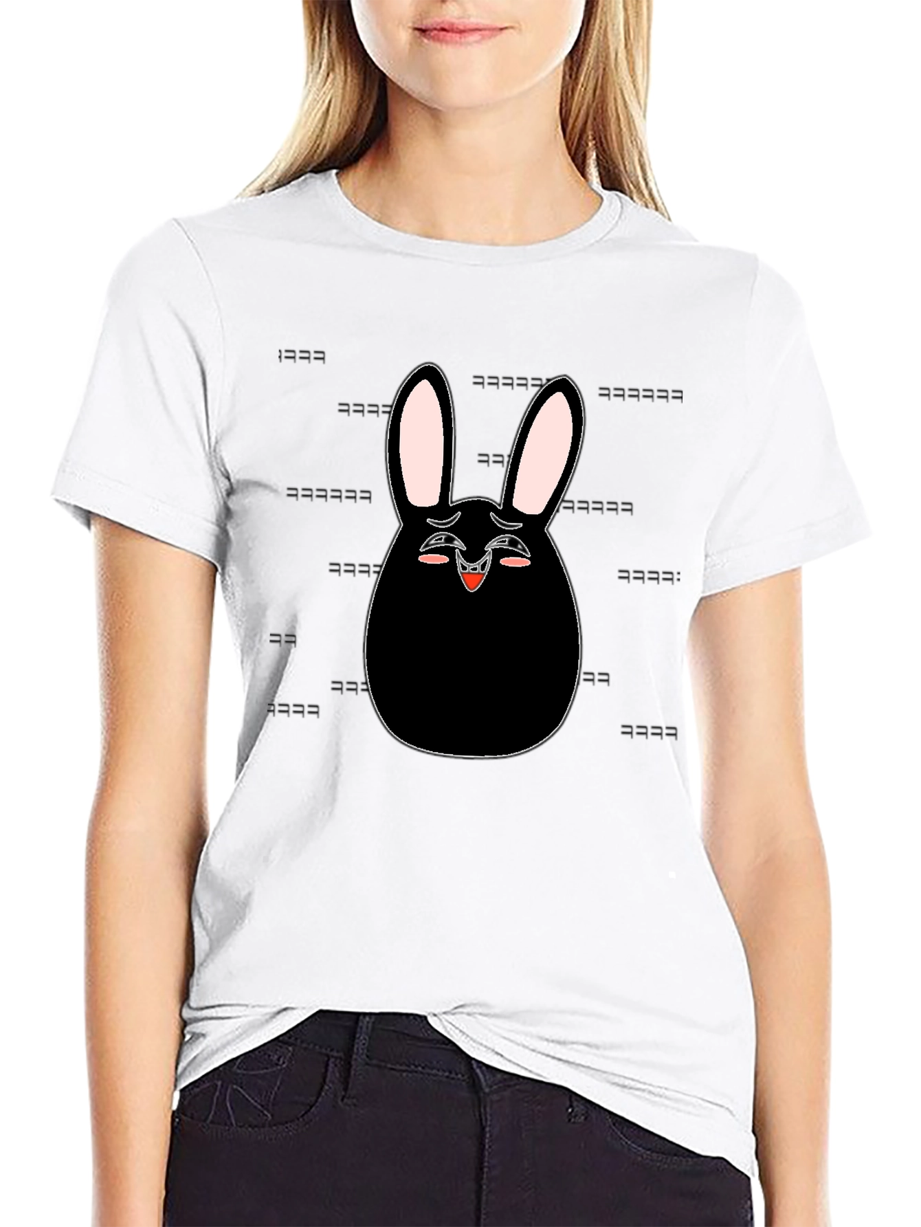 Funny Bunny Graphic Tee - Laughing Rabbit T-Shirt