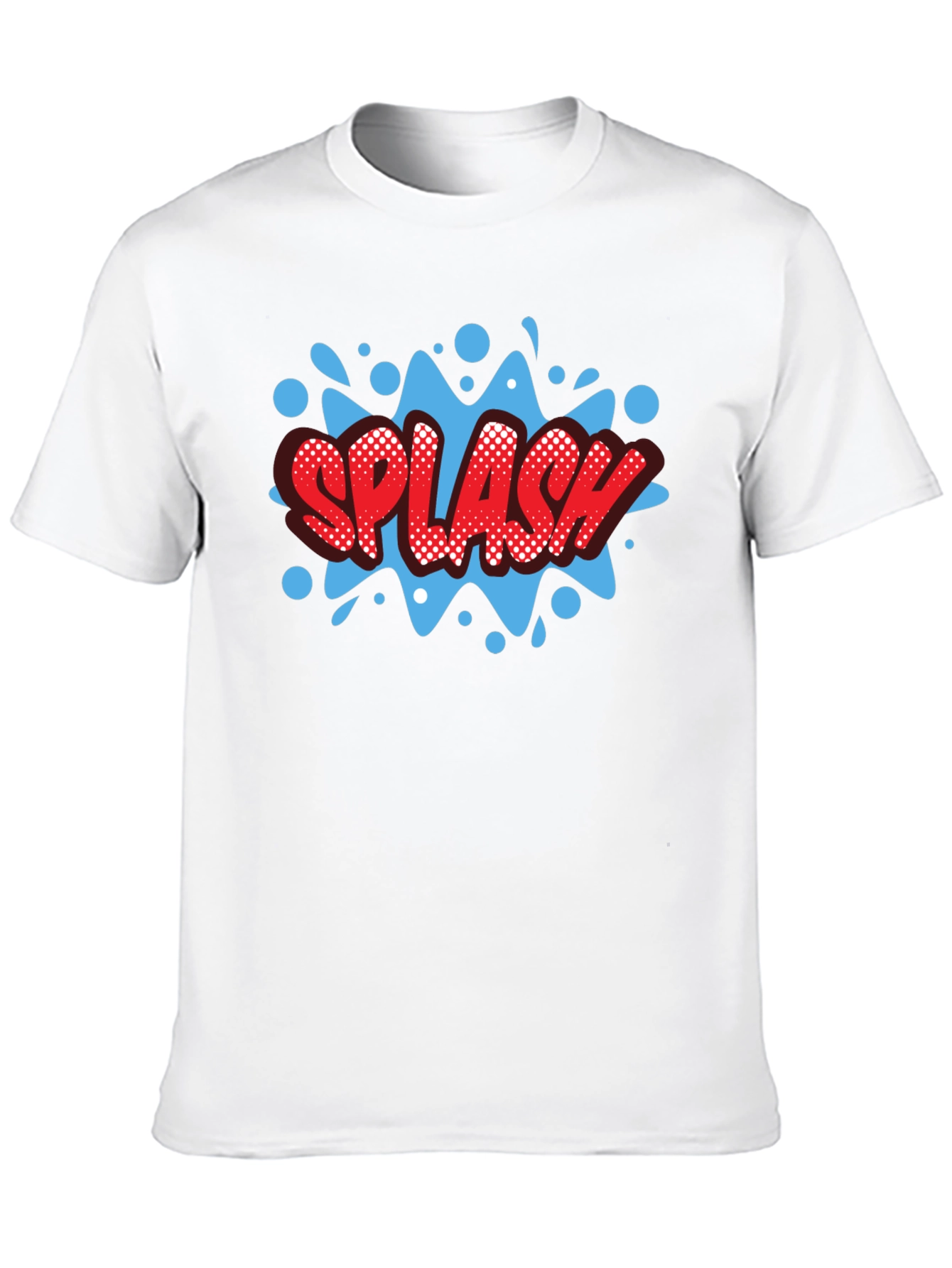 Splash Graphic Print Black T-Shirt