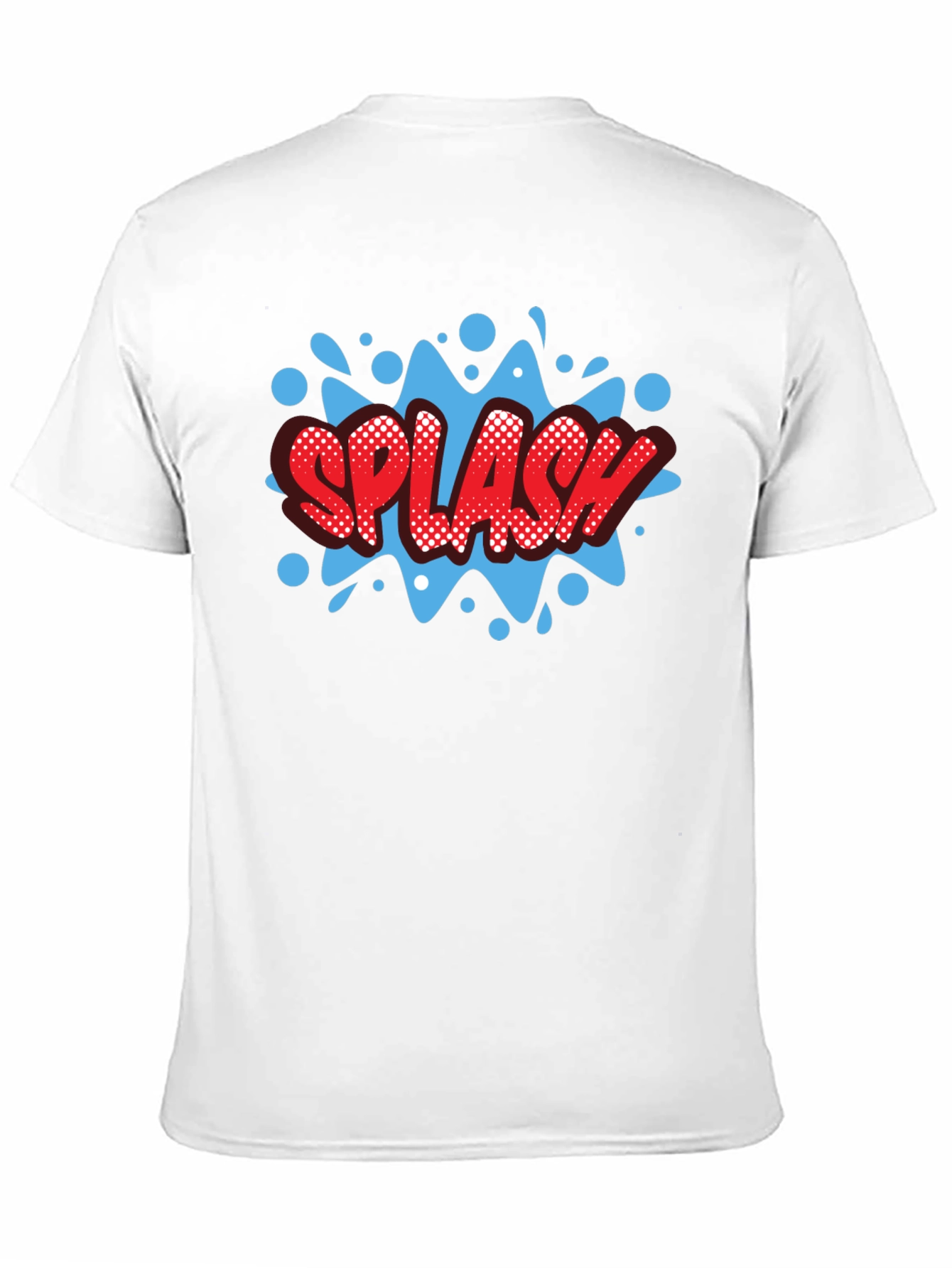 Splash Graphic Print Black T-Shirt
