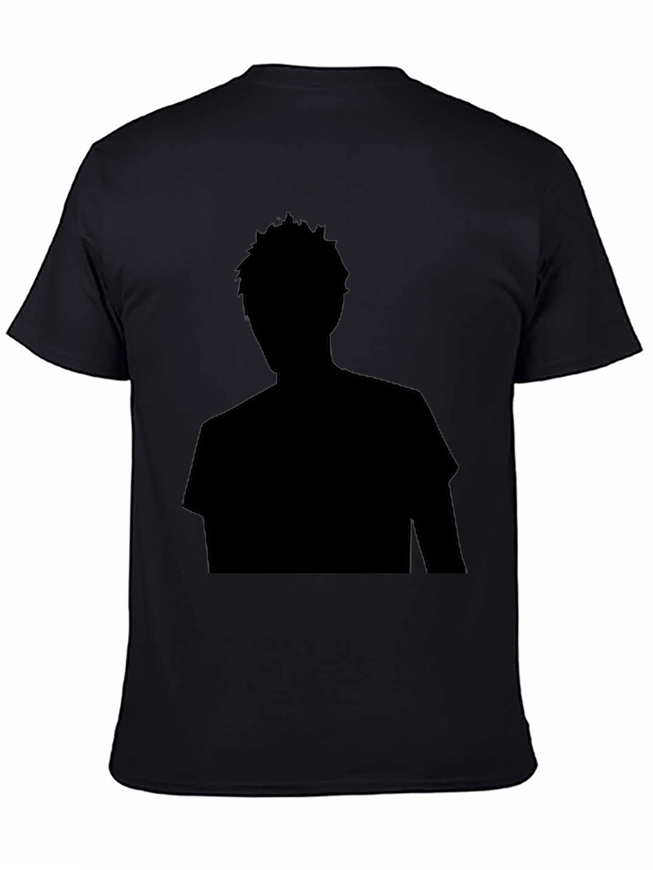 Silhouette Graphic Print Black T-Shirt
