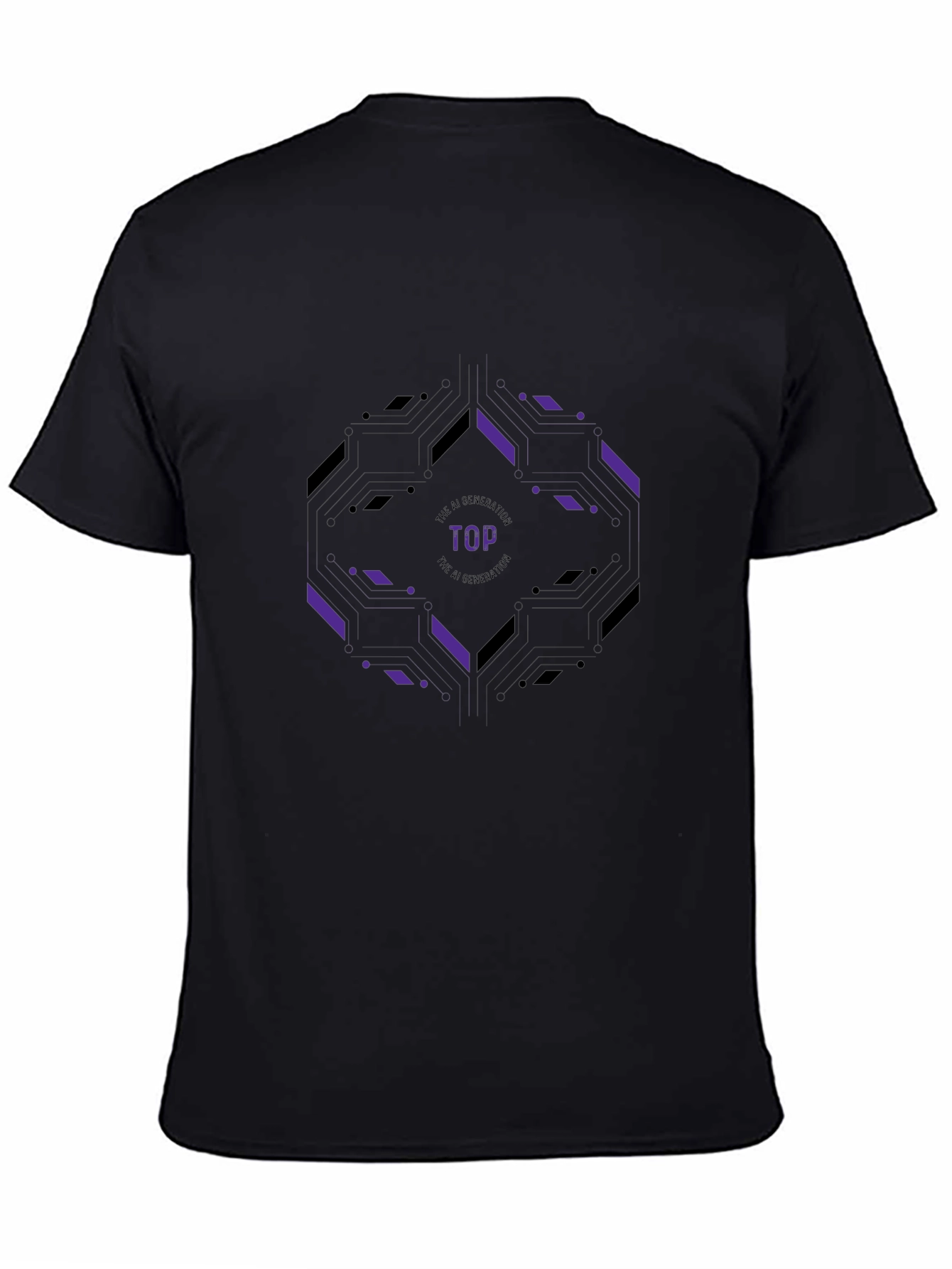 AI Generation Top T-Shirt - Modern Tech Style