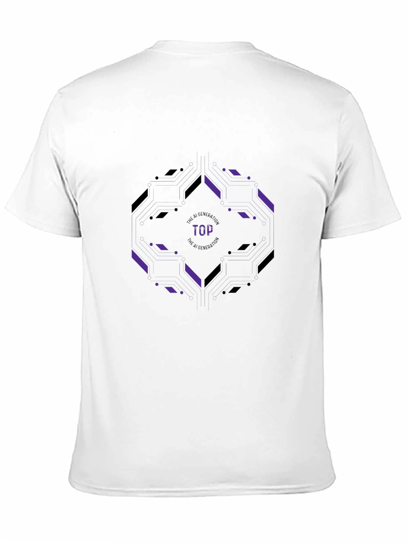 AI Generation Top T-Shirt - Modern Tech Style