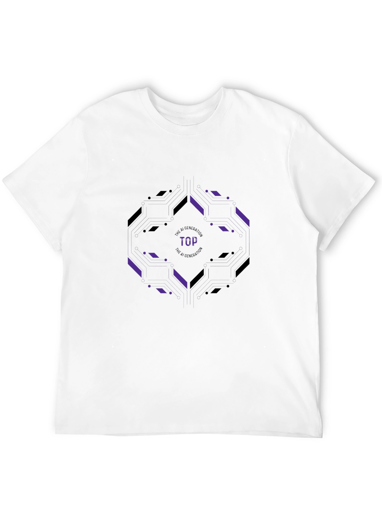 AI Generation Top T-Shirt - Modern Tech Style