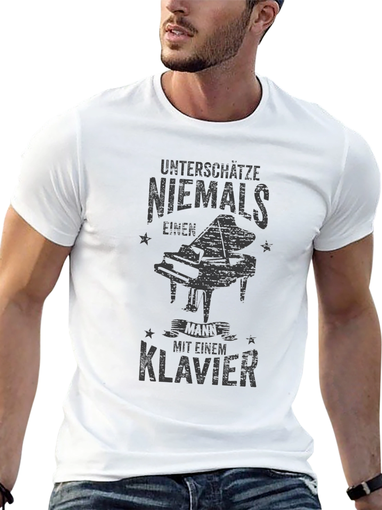 Dont Underestimate Piano Mens T-Shirt