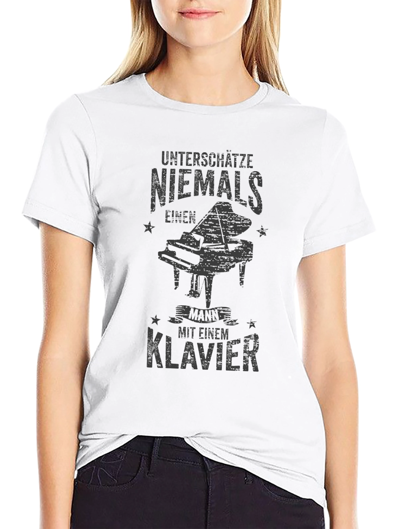 Dont Underestimate Piano Mens T-Shirt