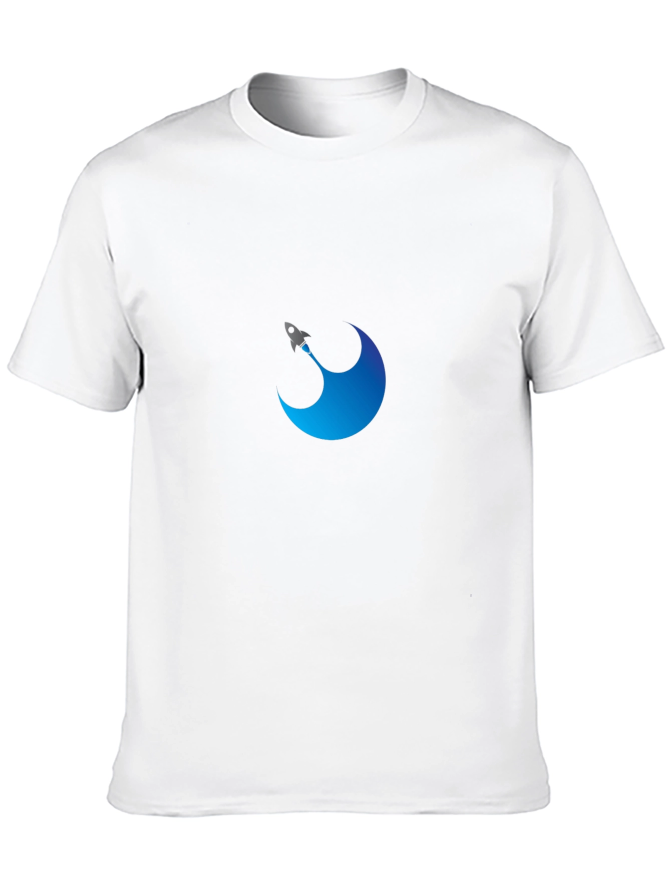 Rocket Launch Graphic Tee - Stylish Black Cotton T-Shirt