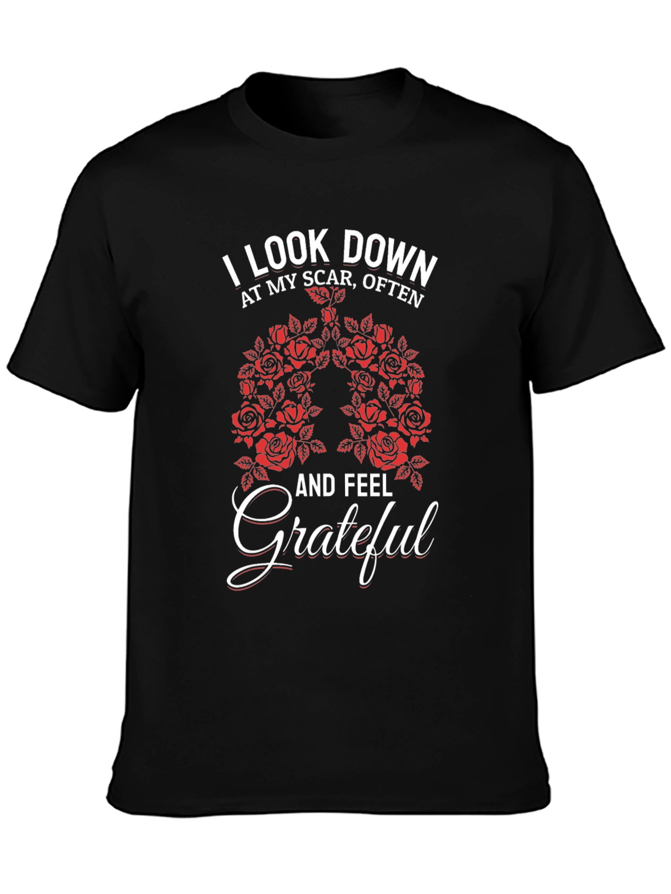Grateful Lung Roses Graphic T-Shirt