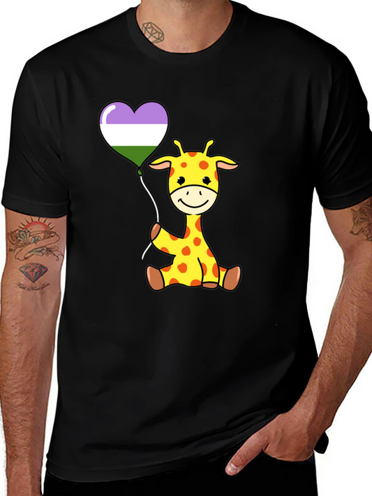 Cute Giraffe Balloon T-Shirt