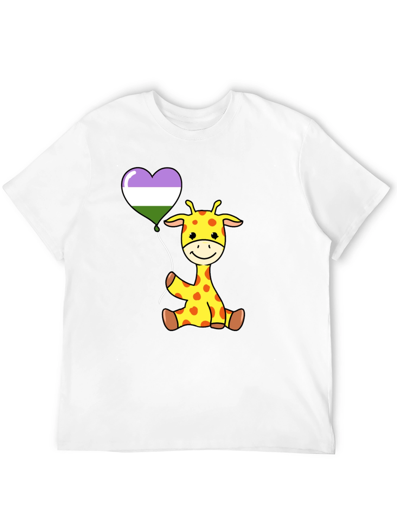 Cute Giraffe Balloon T-Shirt