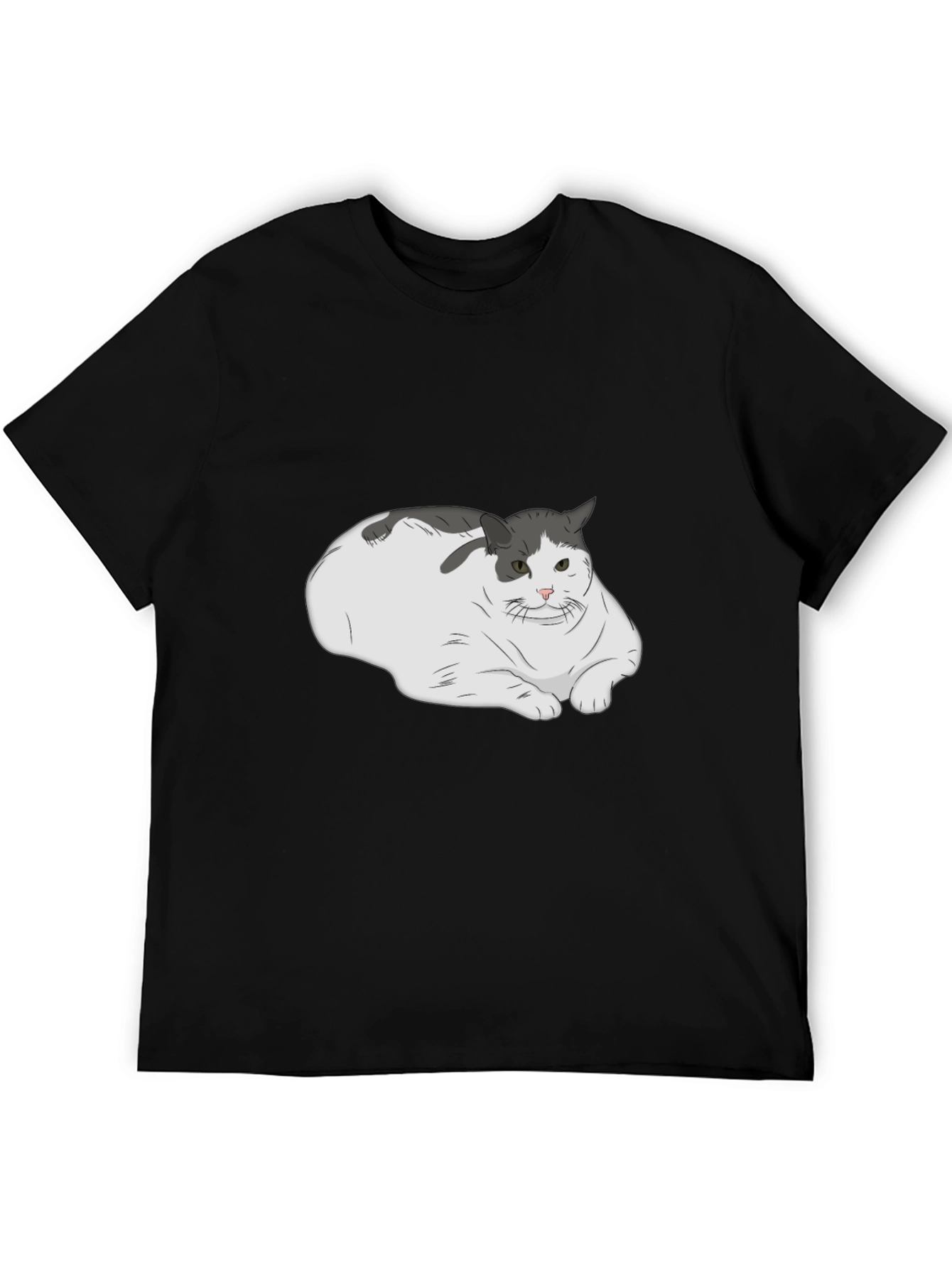 Chonky Cat T-Shirt - Unisex Black Tee