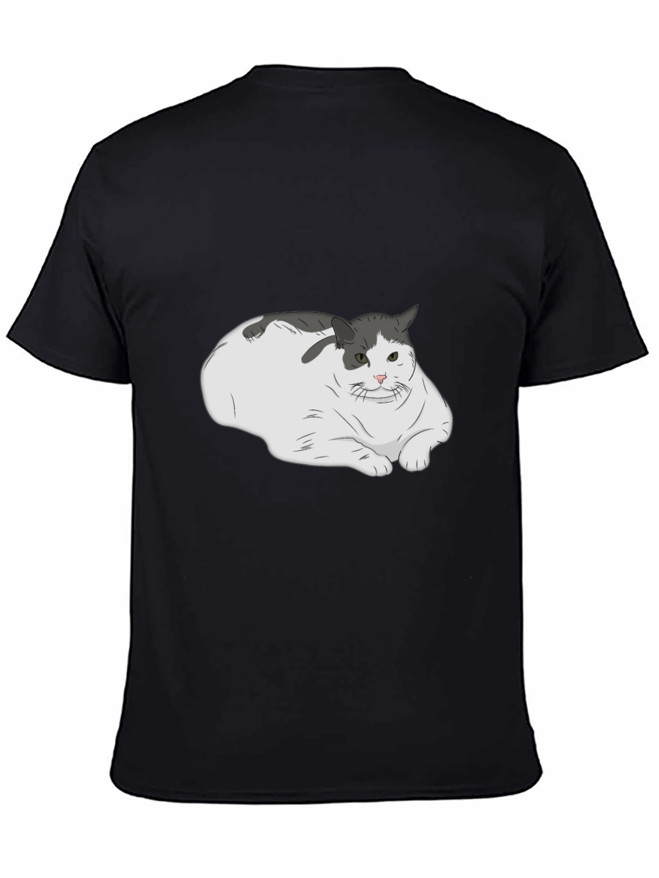 Chonky Cat T-Shirt - Unisex Black Tee