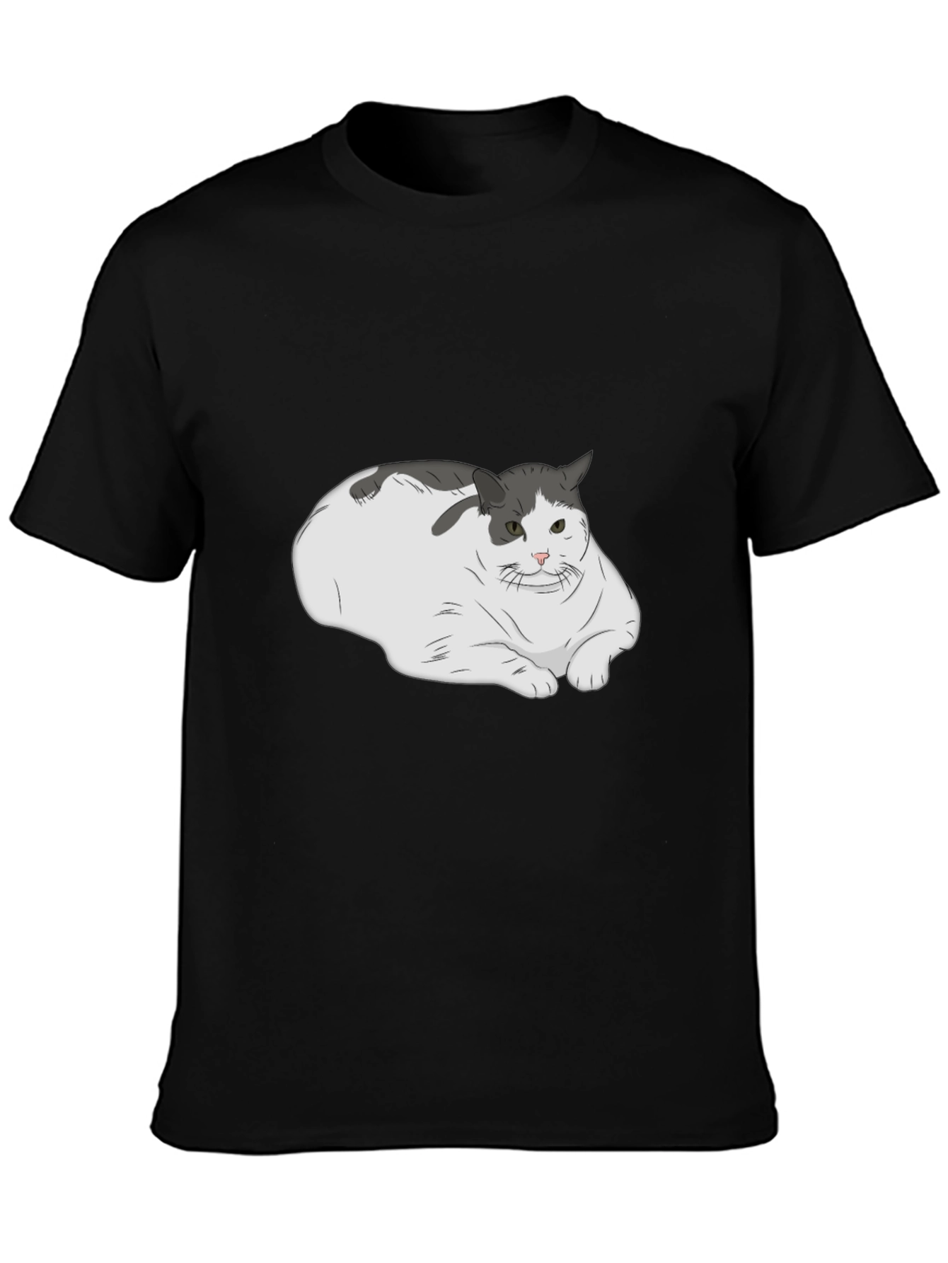 Chonky Cat T-Shirt - Unisex Black Tee