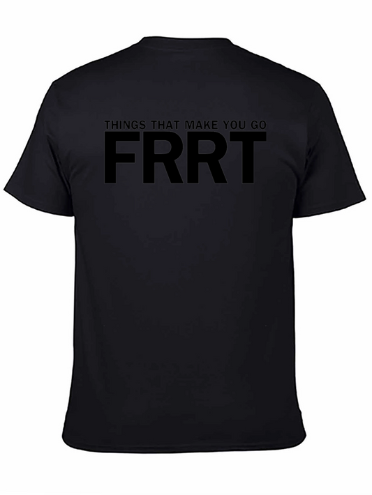 FRRT Graphic Tee - Humorous Black Cotton T-Shirt