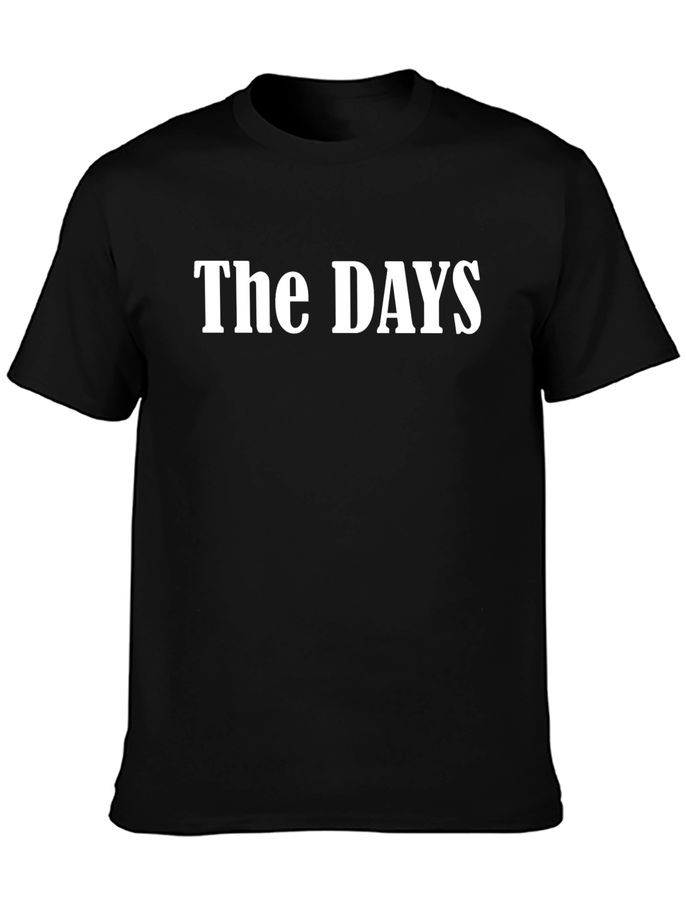 The Days Black Graphic Tee