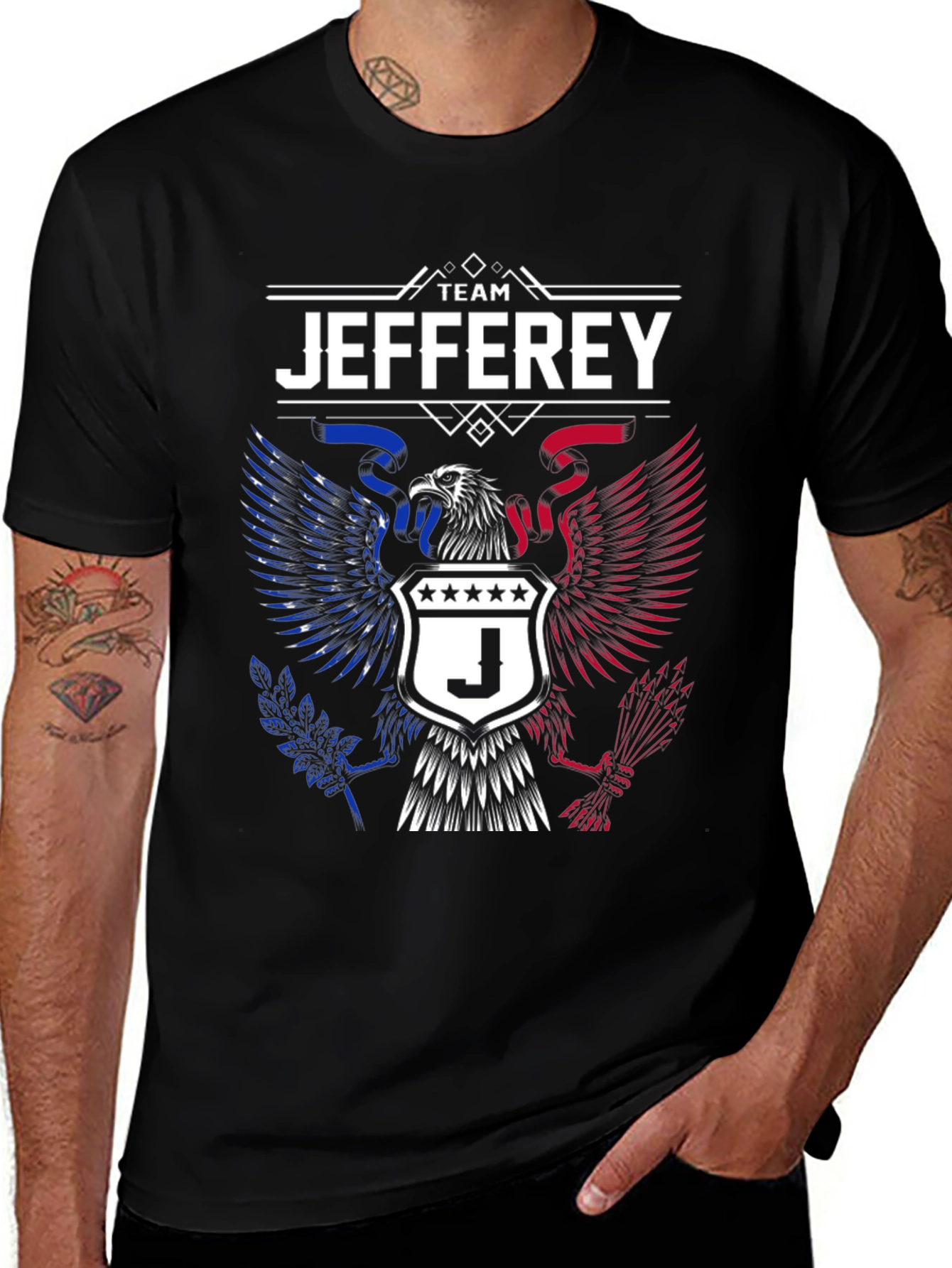 Team Jeffrey Patriotic Eagle T-Shirt