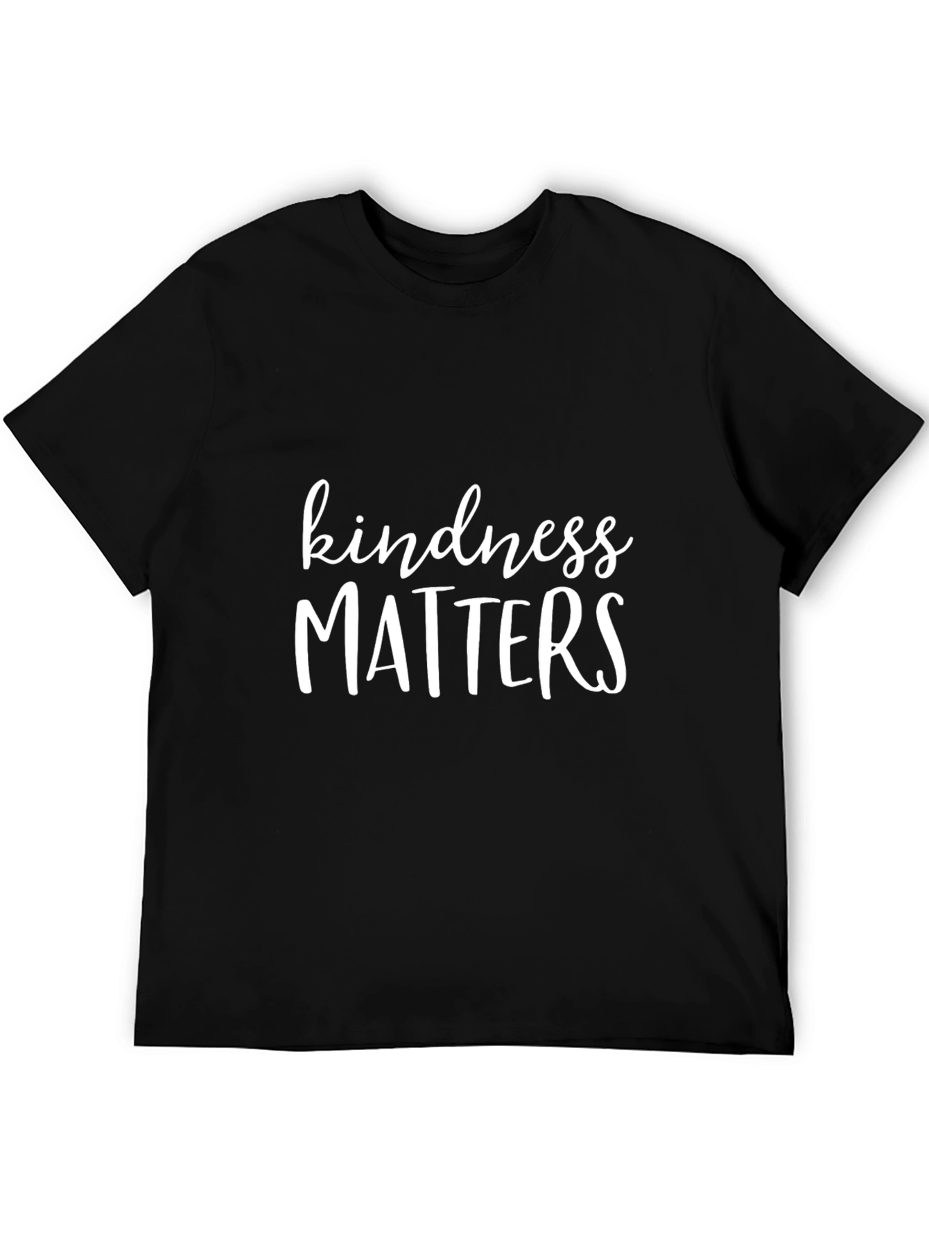 Kindness Matters Graphic Tee - Black Cotton Blend