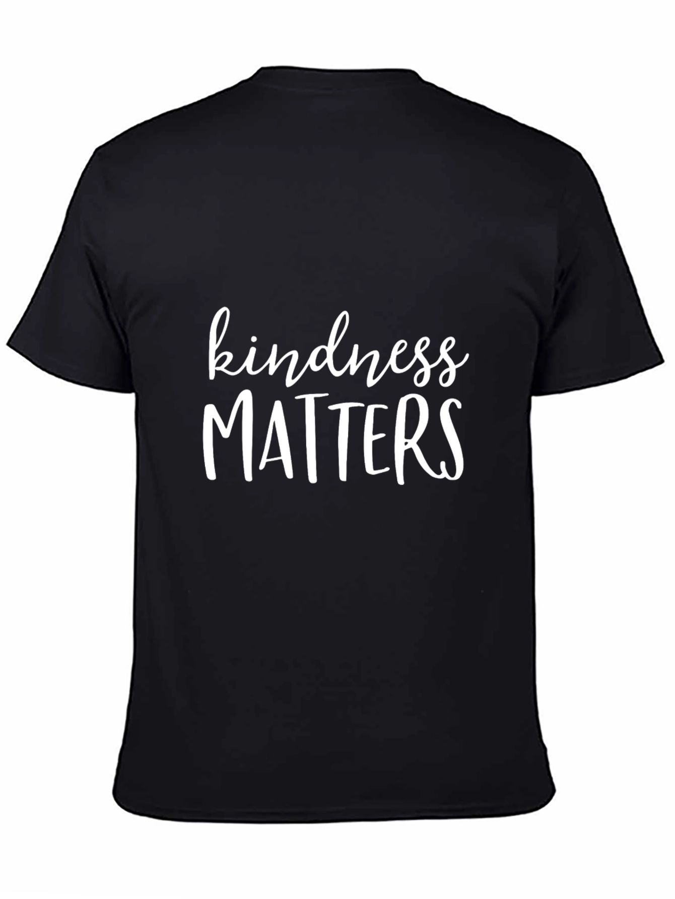 Kindness Matters Graphic Tee - Black Cotton Blend