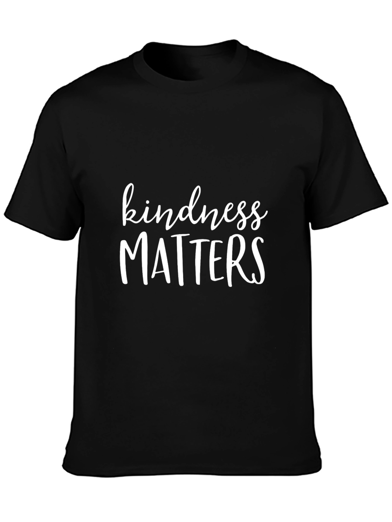 Kindness Matters Graphic Tee - Black Cotton Blend
