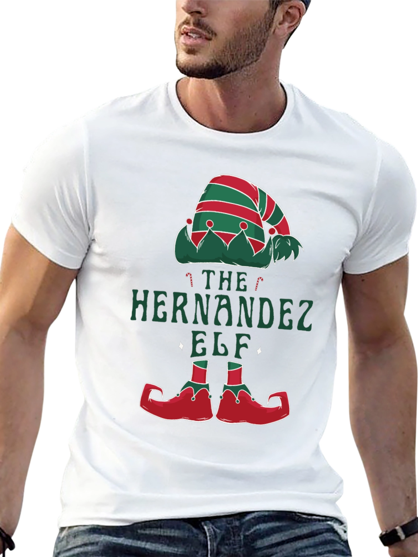 Hernandez Family Elf Matching Christmas Tee