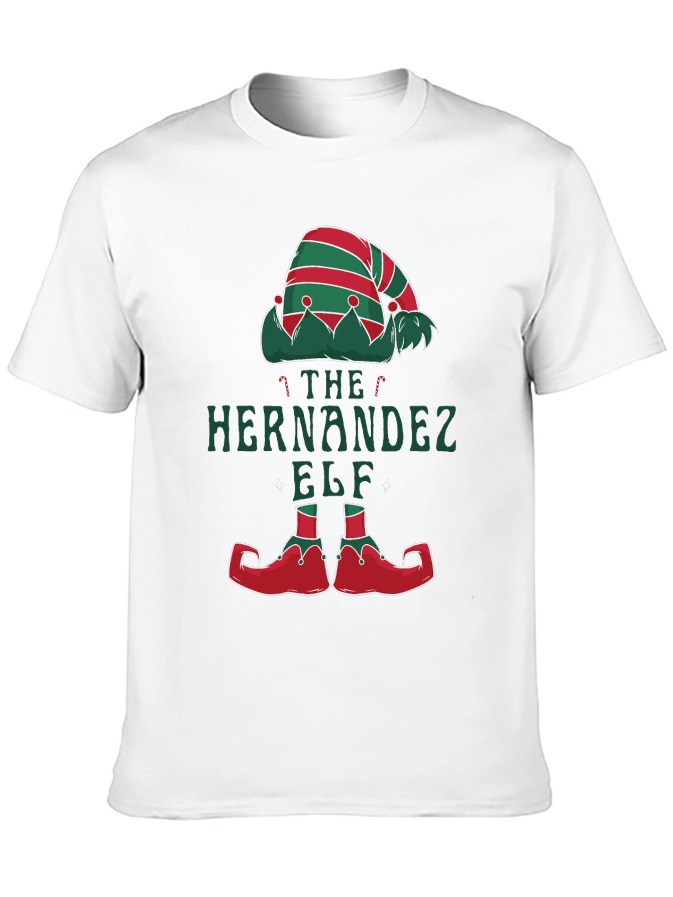 Hernandez Family Elf Matching Christmas Tee