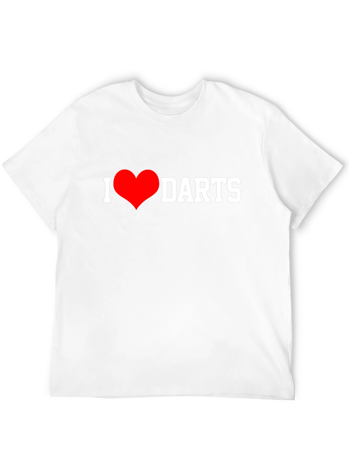 I Heart Darts T-Shirt - Black Casual Tee